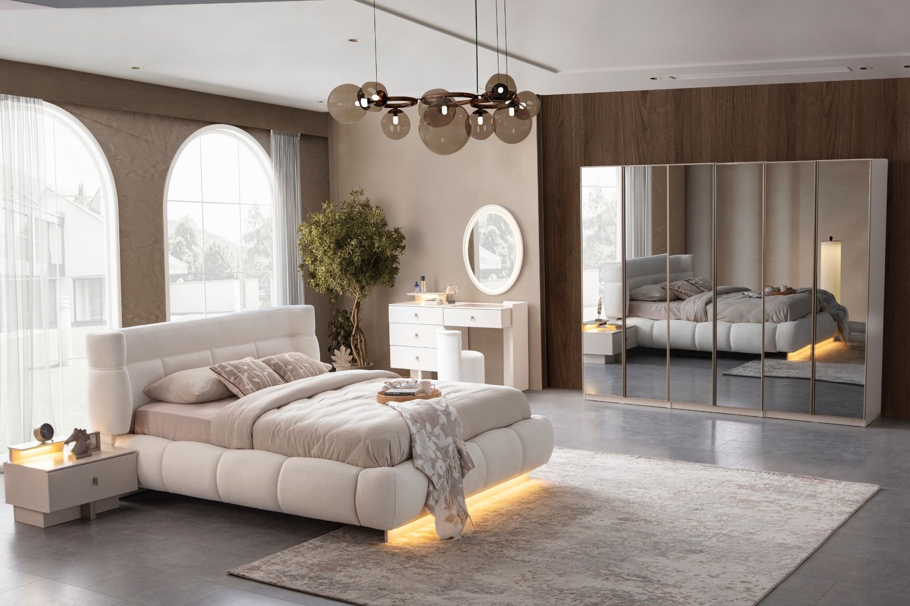 Bons Full Aynalı Yatak Odası Takımı