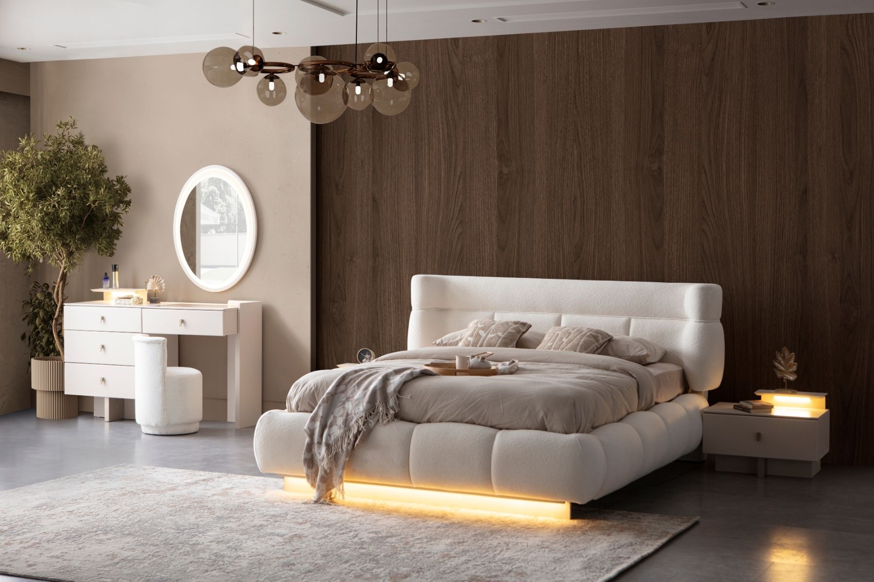 Bons Full Aynalı Yatak Odası Takımı