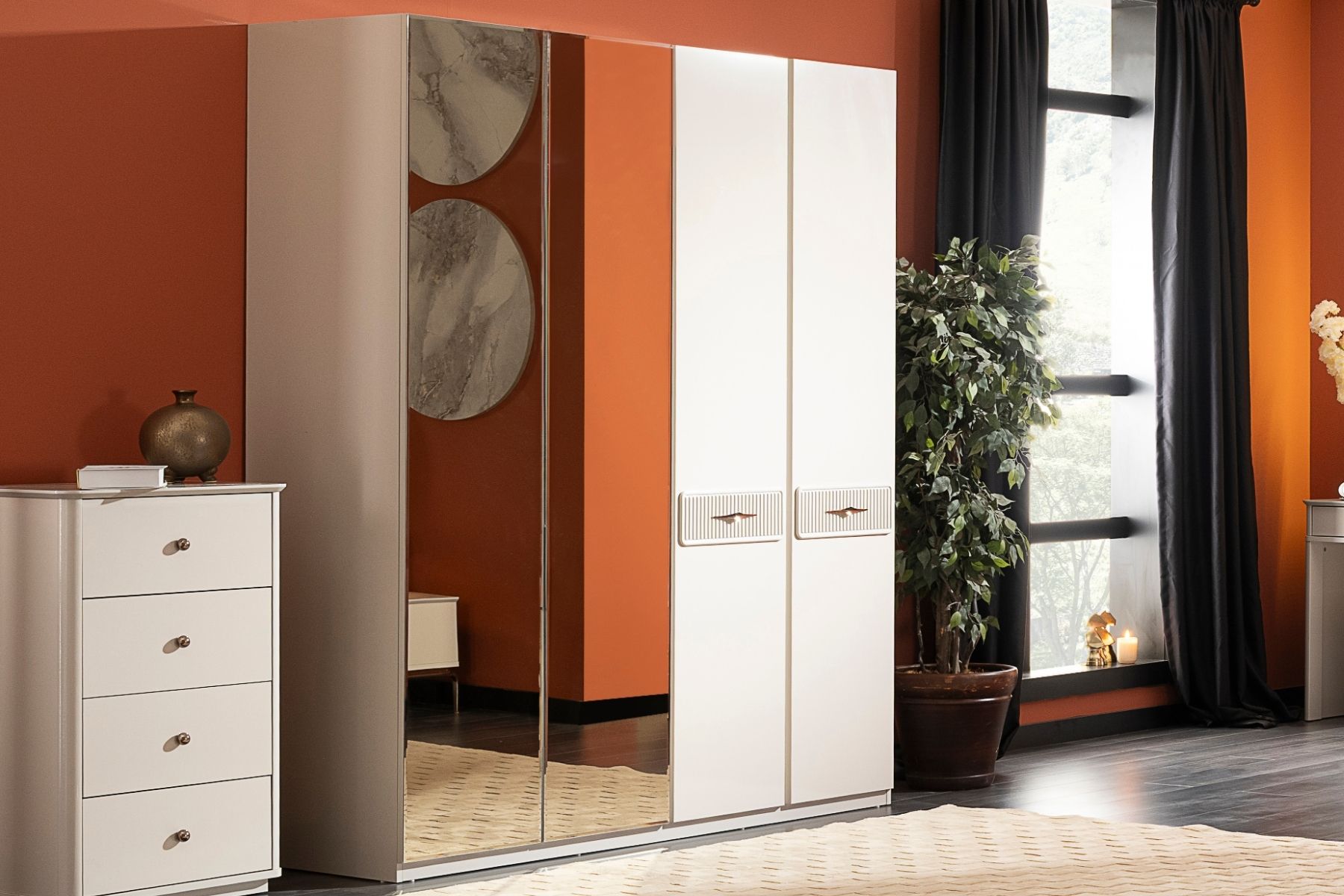 Boden 4 Kapılı Gardırop 