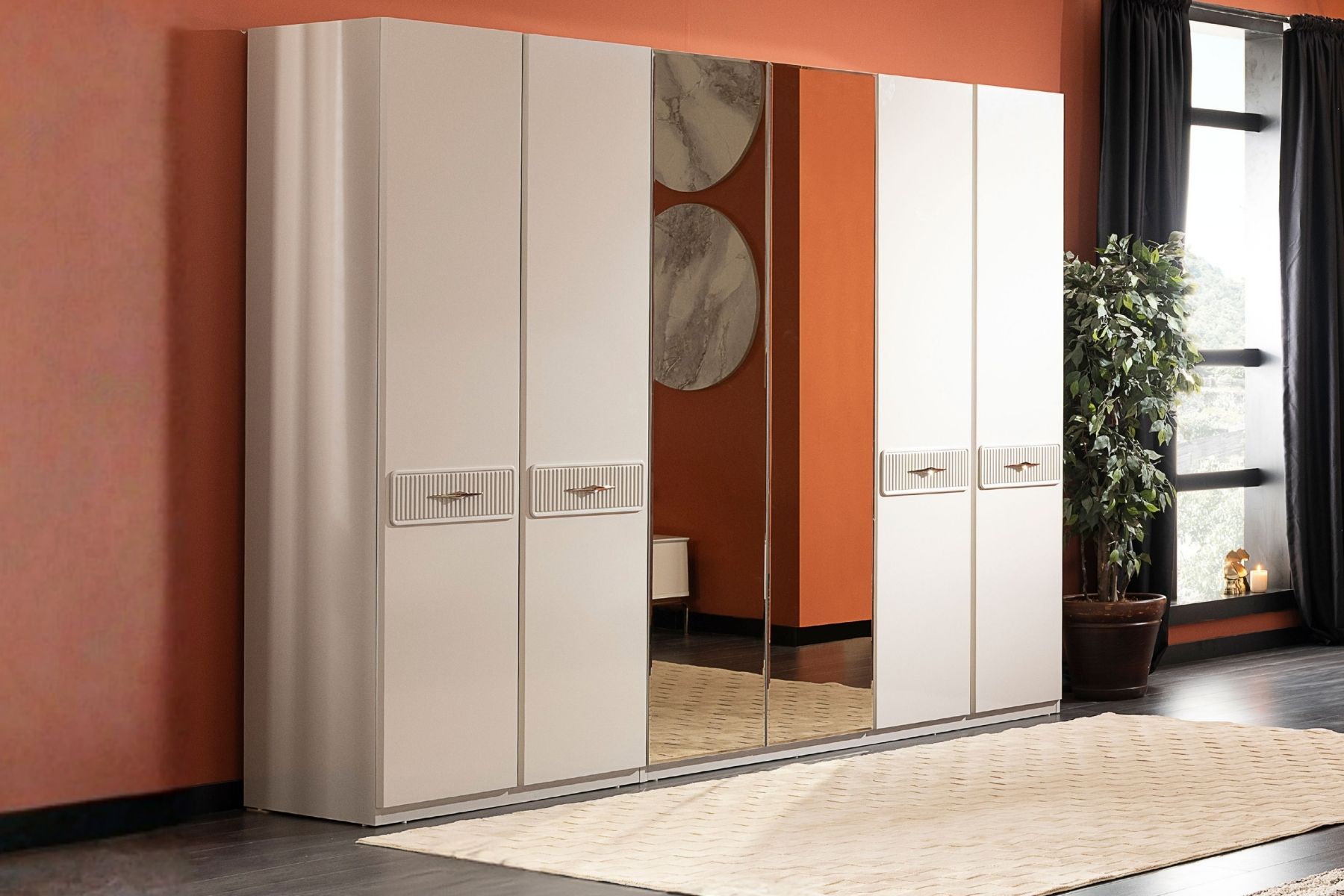 Boden 6 Kapılı Gardırop 