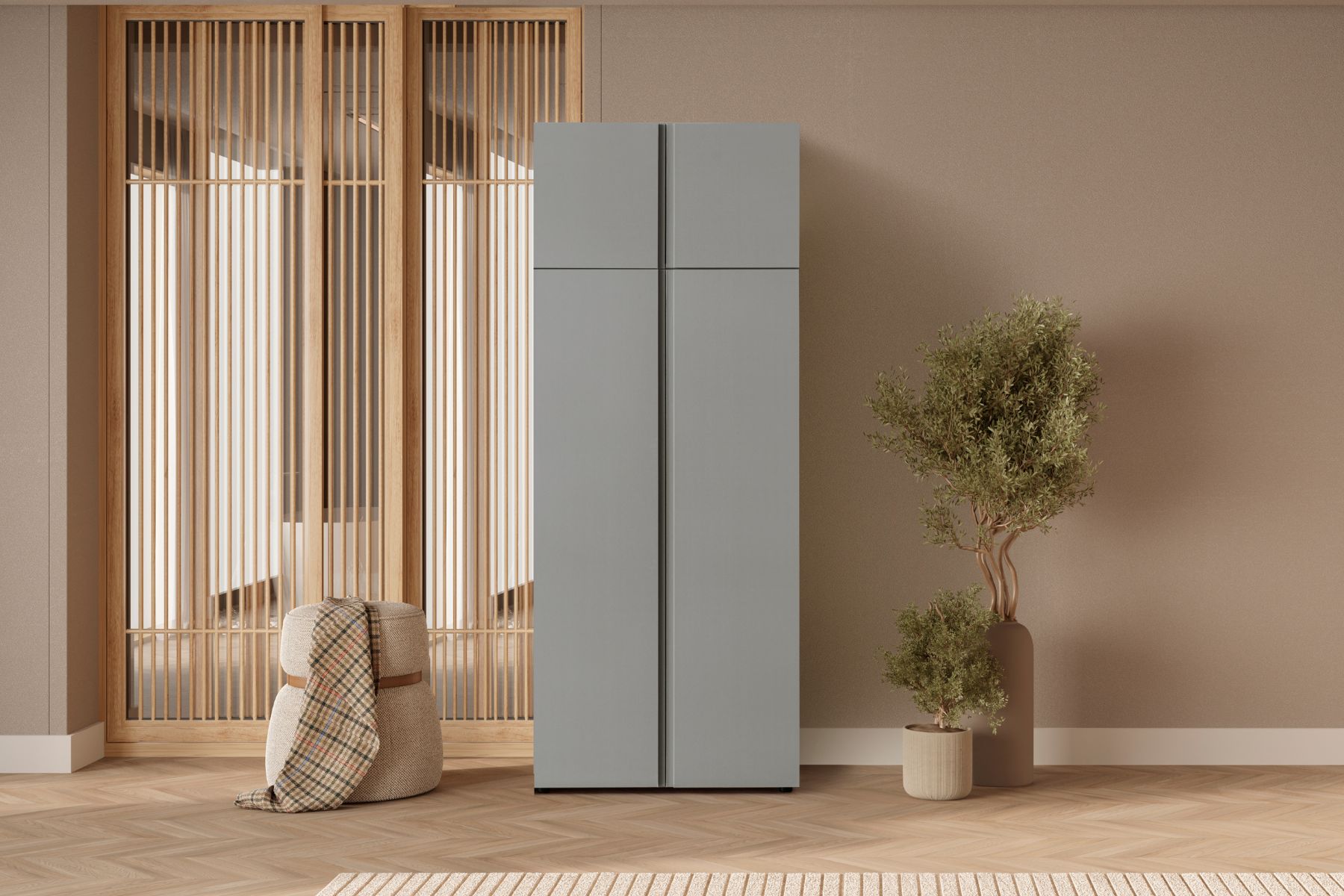 Bony Grey 2 Kapılı Modüllü Gardırop Bony Grey 2 Kapılı Modüllü Gardırop