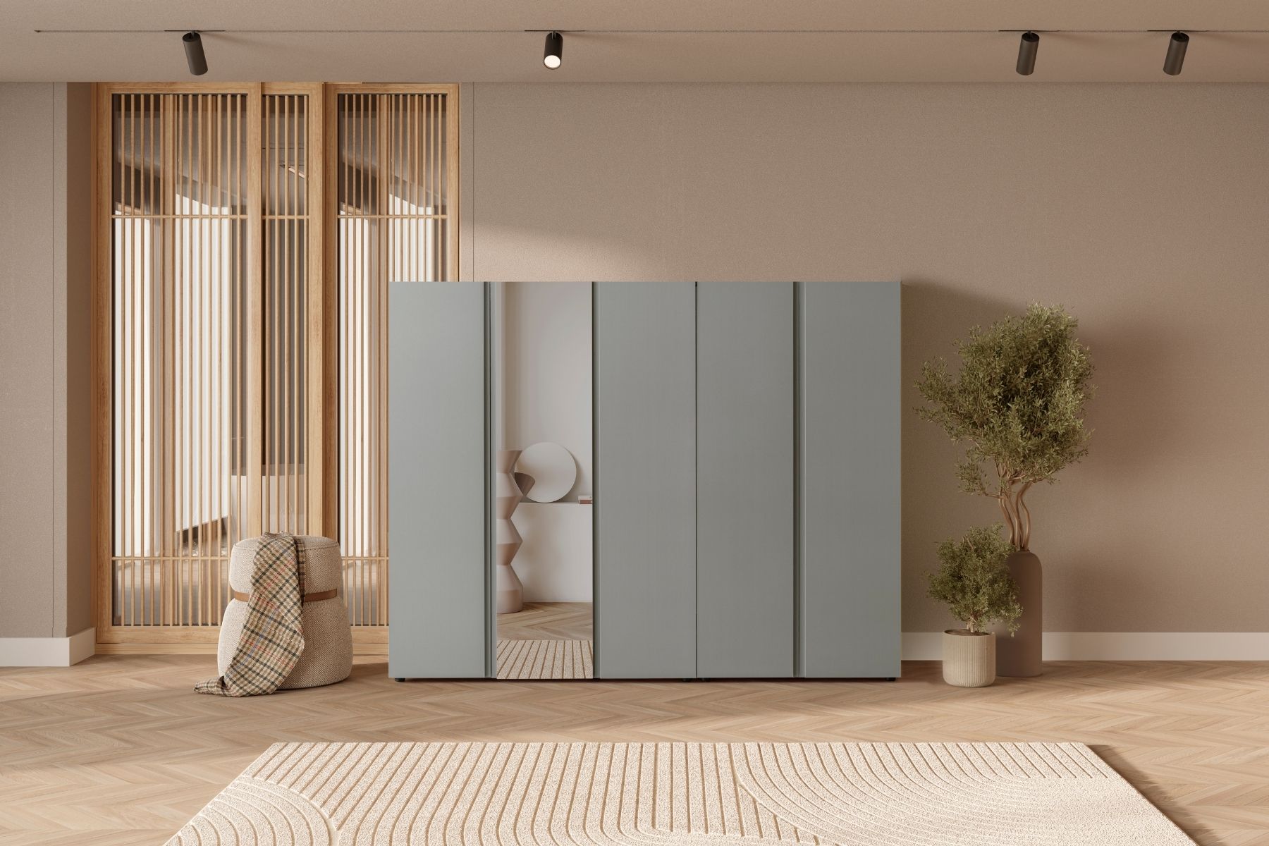 Bony Grey 5 Kapılı Gardırop Bony Grey 5 Kapılı Gardırop