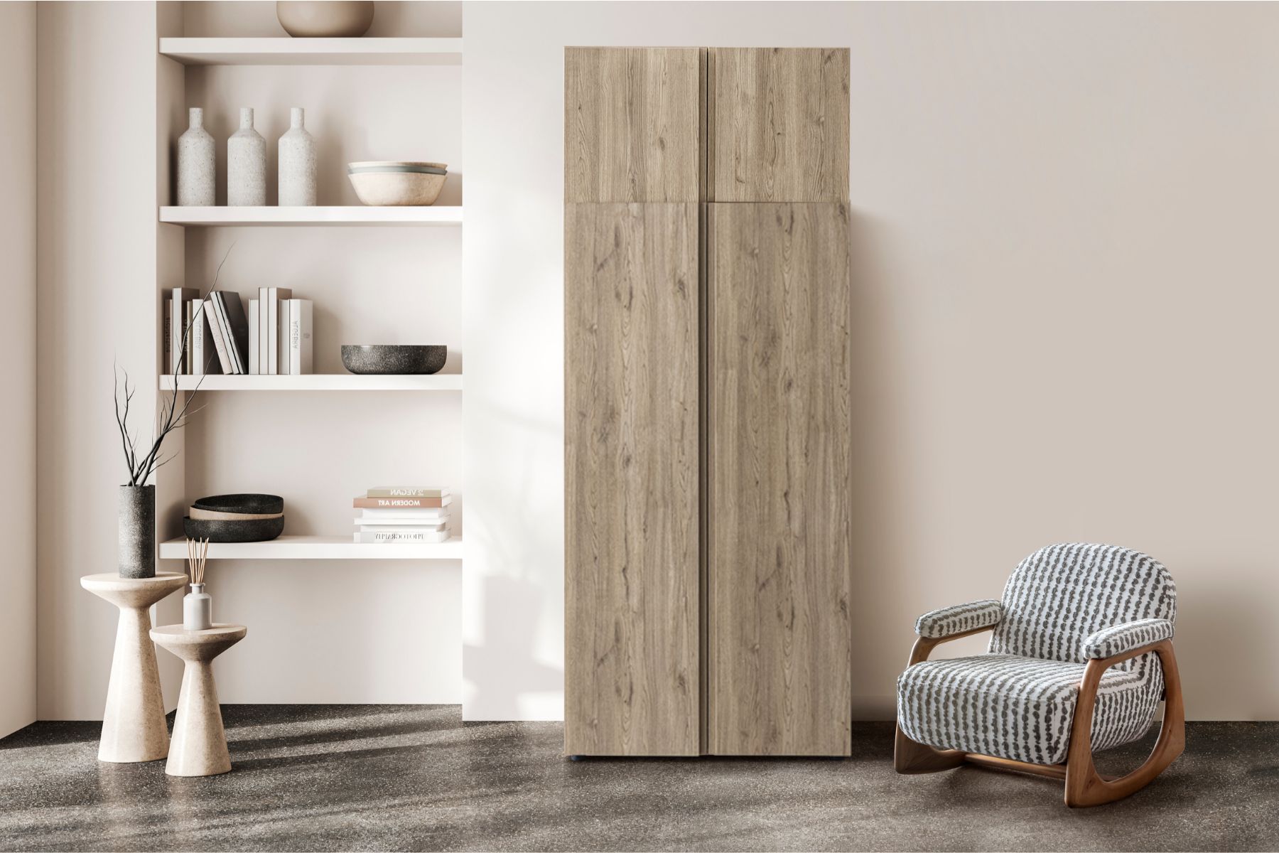 Bony Brown 2 Kapılı Modüllü Gardırop Bony Brown 2 Kapılı Modüllü Gardırop