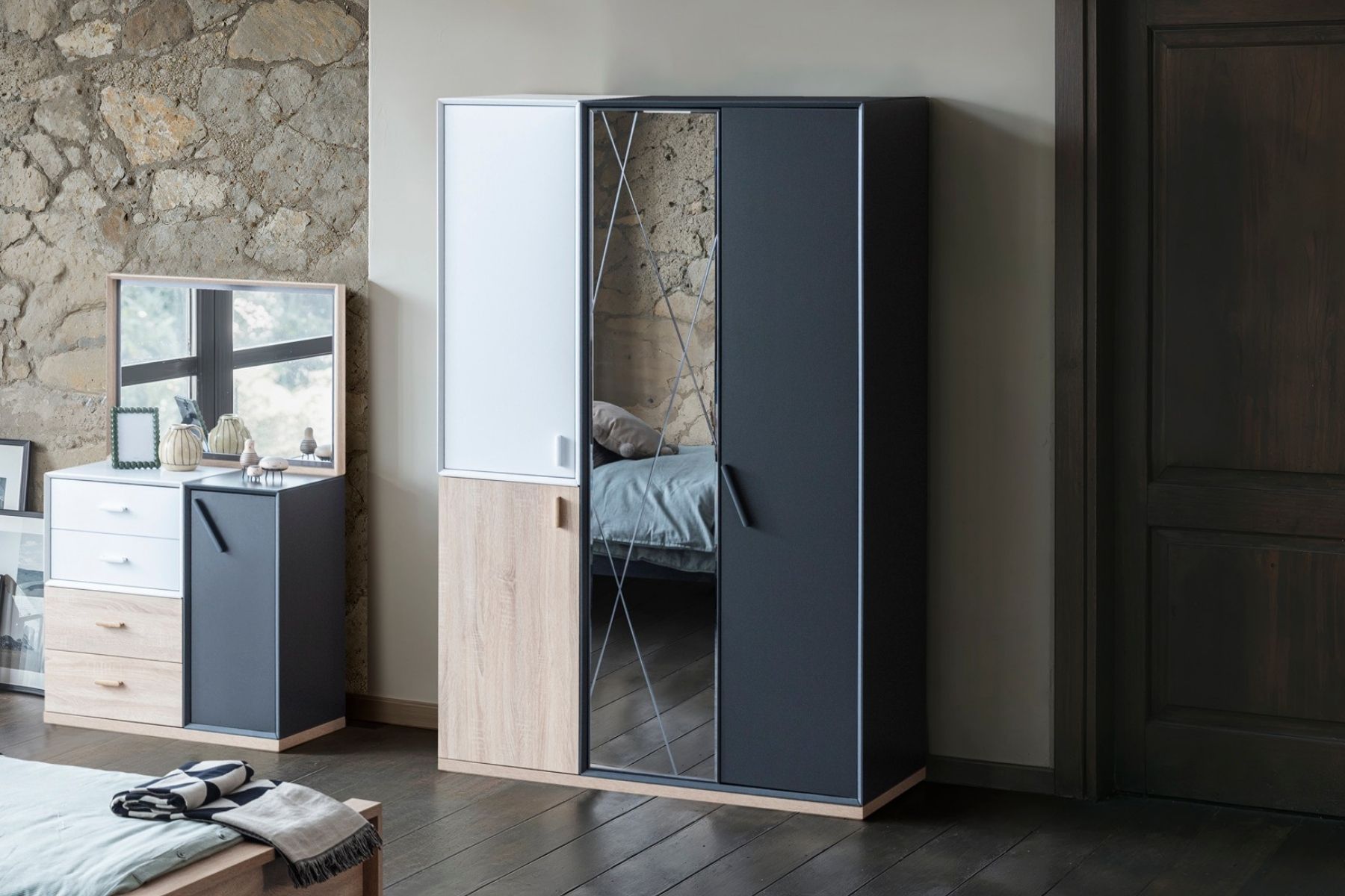 Bunto 3lü Gardırop 