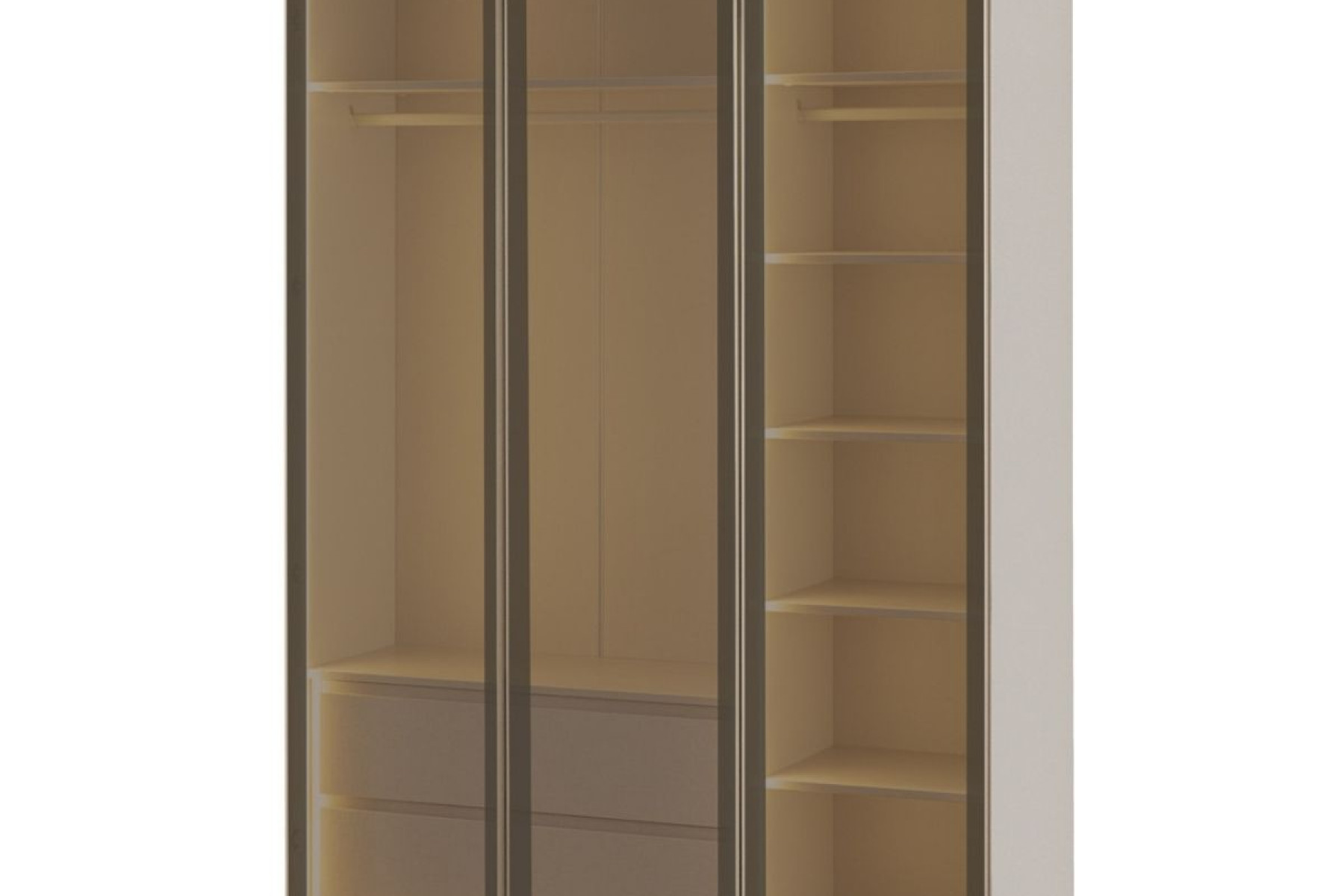 Lobby Full Reflekte 3 Kapılı Gardırop