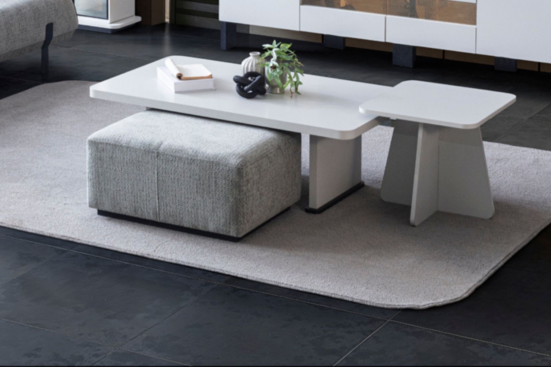 Tampe  3'lü Sehpa Set 