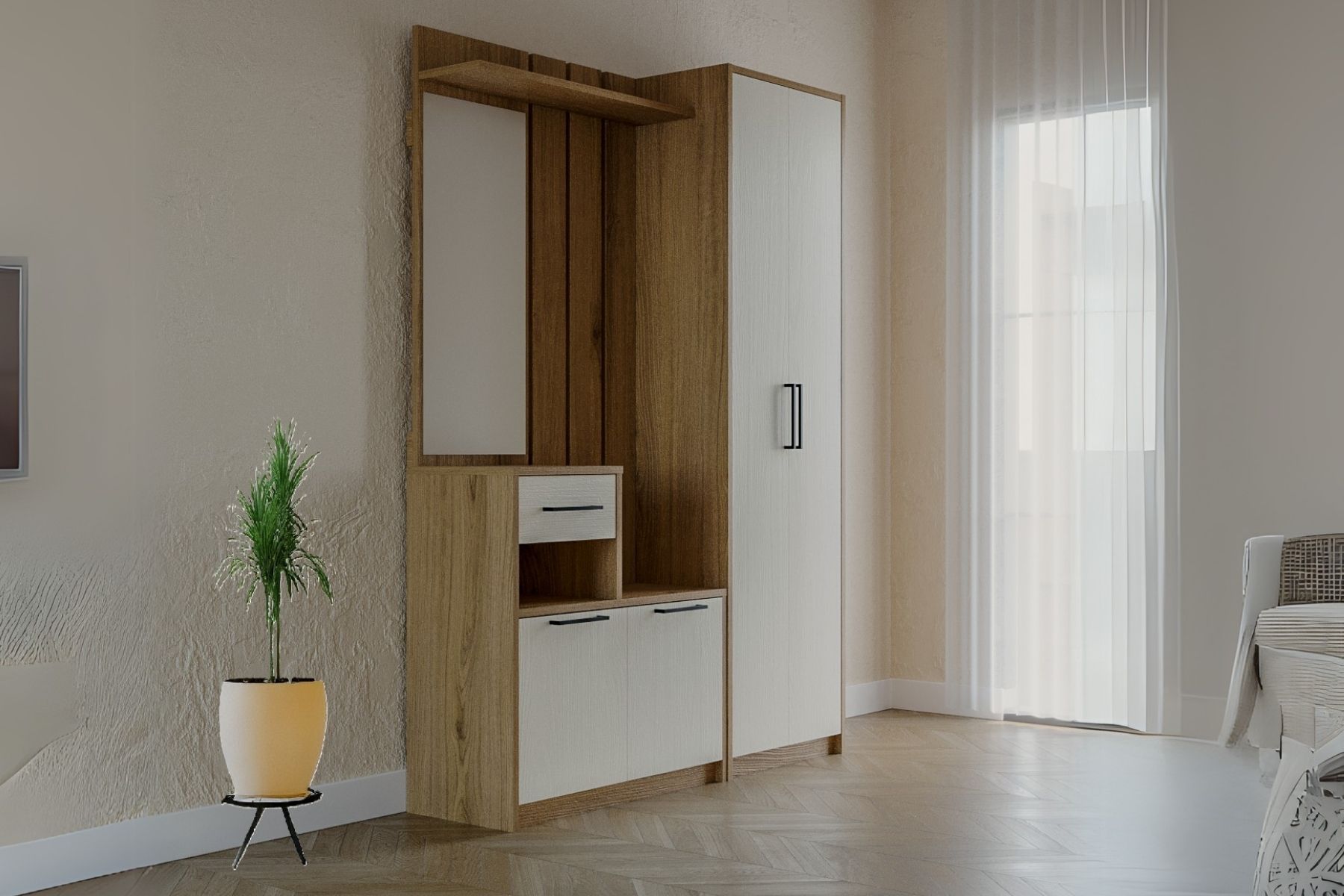 Palo Dolaplı Portmanto