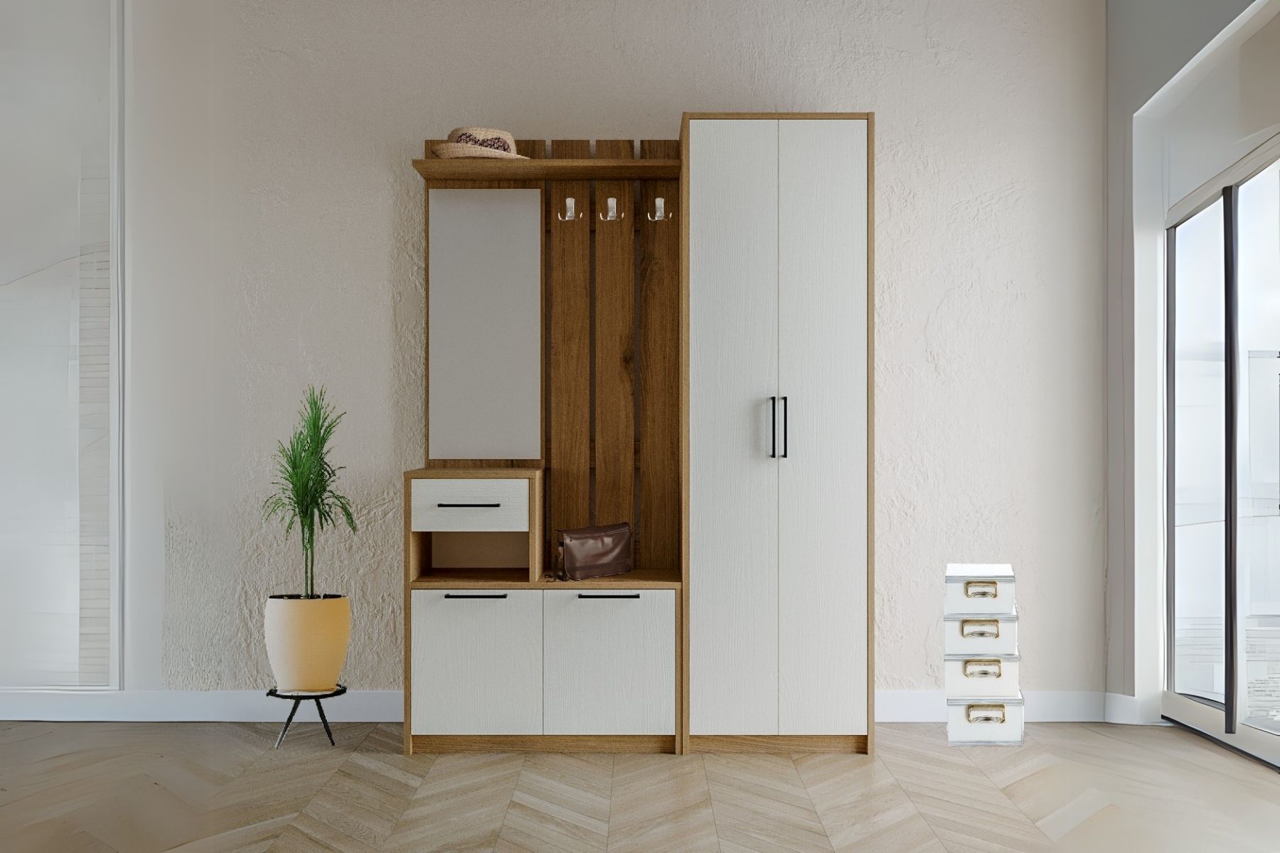 Palo Dolaplı Portmanto