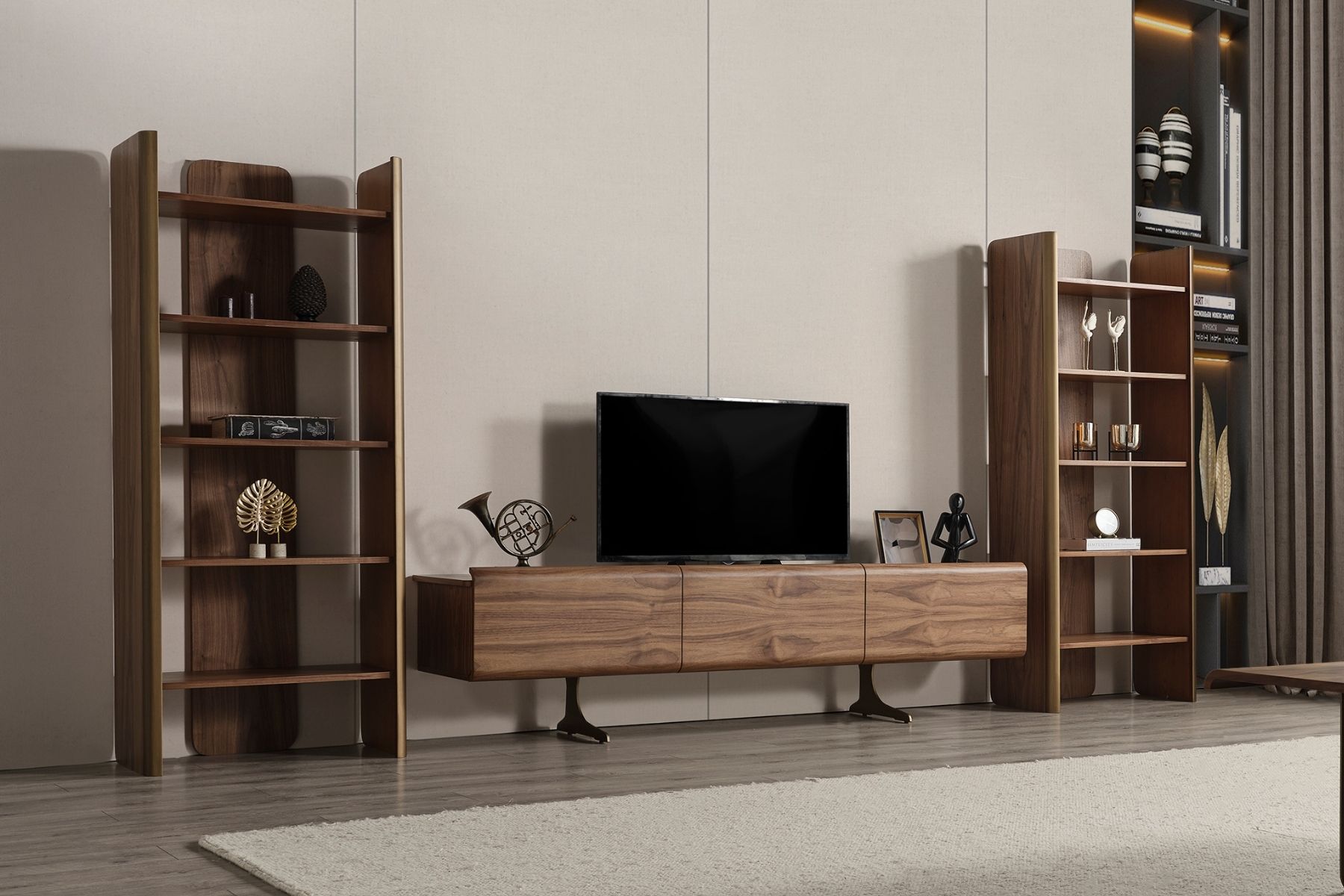 İdea Kitaplıklı Tv Ünitesi İdea Kitaplıklı Tv Ünitesi