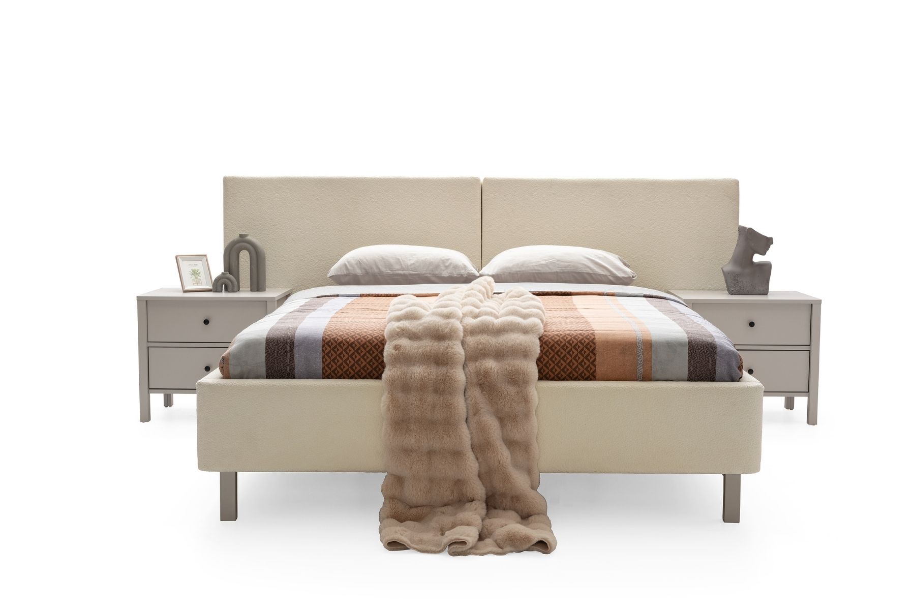 Folt Beige 6 Kapılı Yatak Odası Takımı