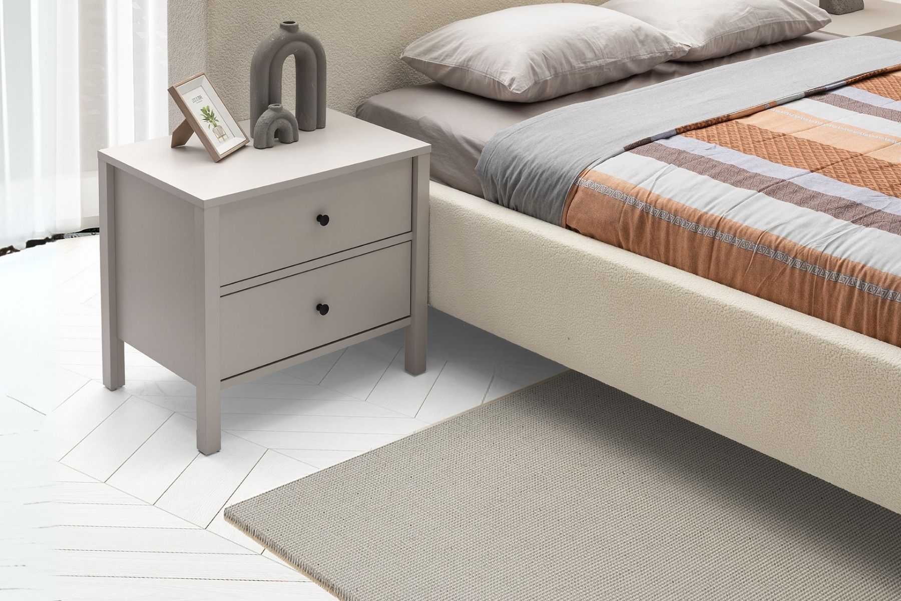 Folt Beige 6 Kapılı Yatak Odası Takımı
