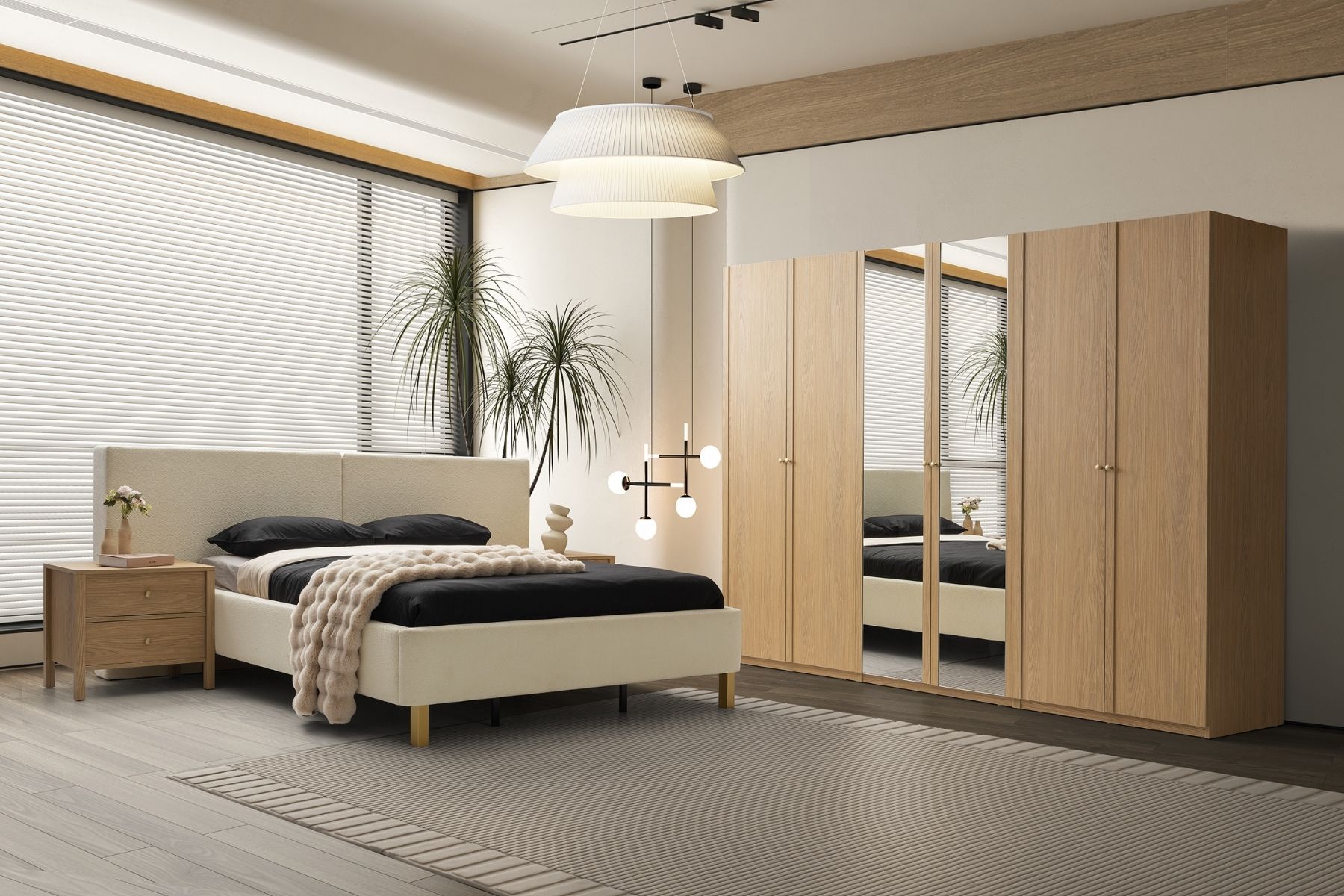Folt Brown 6 Kapılı Yatak Odası Takımı