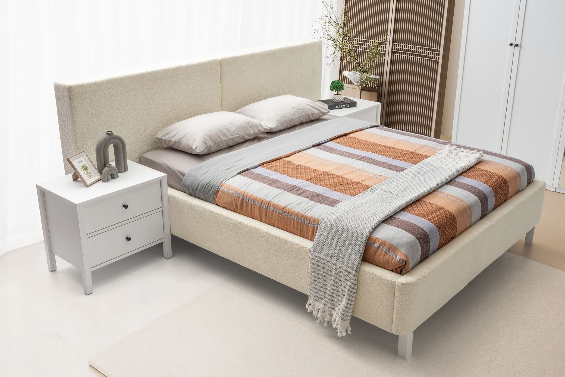 Folt White Bazalı Karyola Folt White Bazalı Karyola