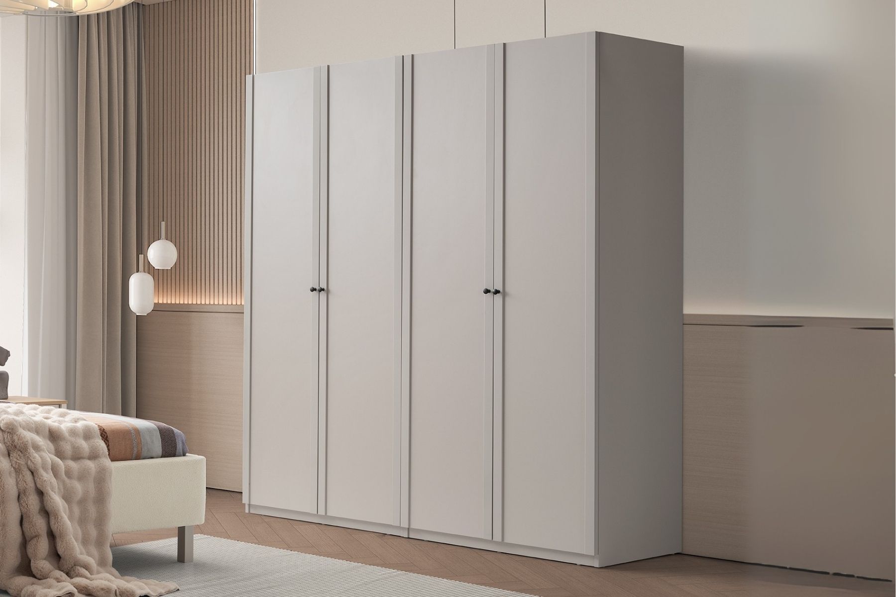 Mona Beige 4 Kapılı Gardırop Mona Beige 4 Kapılı Gardırop
