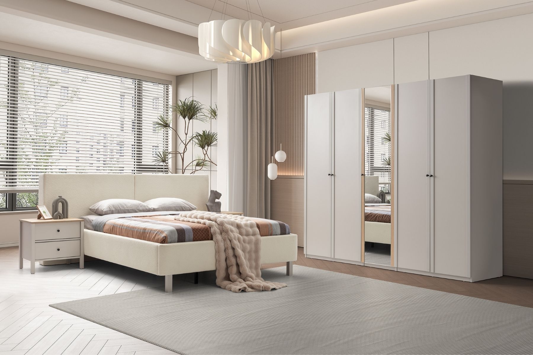 Mona Beige 5 Kapılı Yatak Odası Takımı Mona Beige 5 Kapılı Yatak Odası Takımı