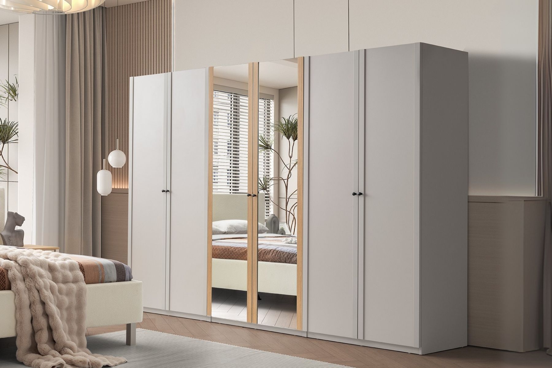 Mona Beige 6 Kapılı Yatak Odası Takımı Mona Beige 6 Kapılı Yatak Odası Takımı