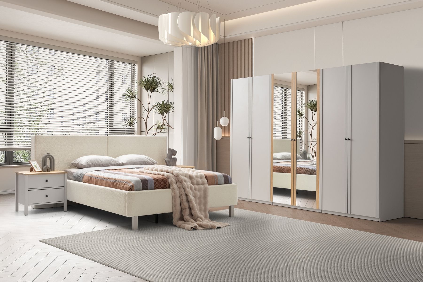 Mona Beige 6 Kapılı Yatak Odası Takımı Mona Beige 6 Kapılı Yatak Odası Takımı