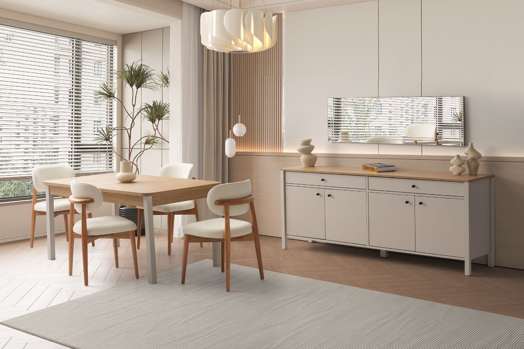 Mona Beige Yemek Odası Takımı Mona Beige Yemek Odası Takımı