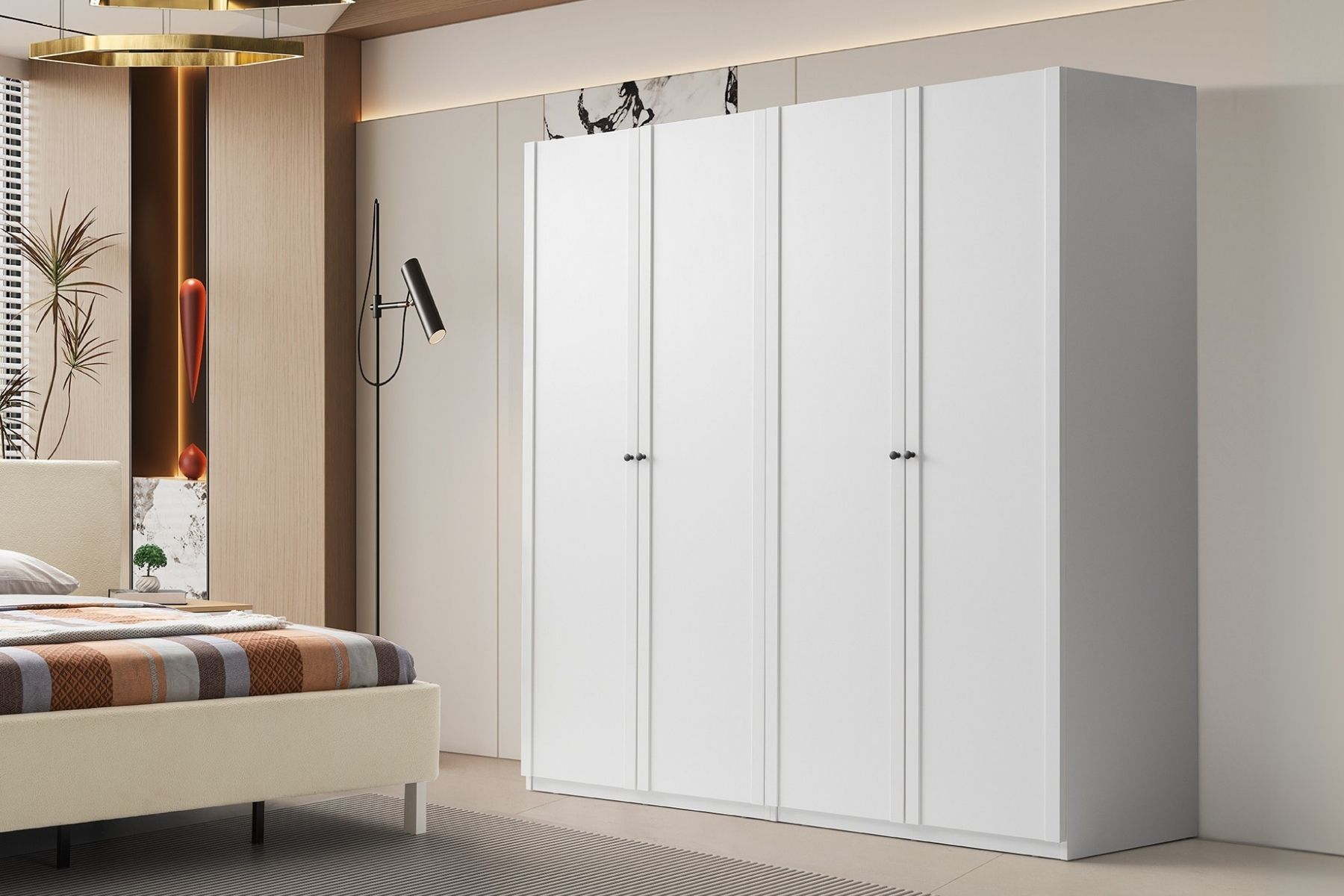 Mona White 4 Kapılı Gardırop Mona White 4 Kapılı Gardırop