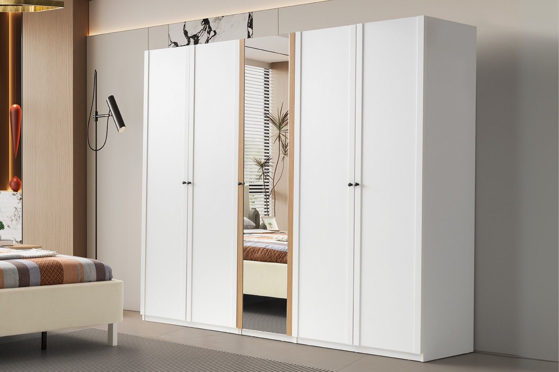 Mona White 5 Kapılı Gardırop Mona White 5 Kapılı Gardırop