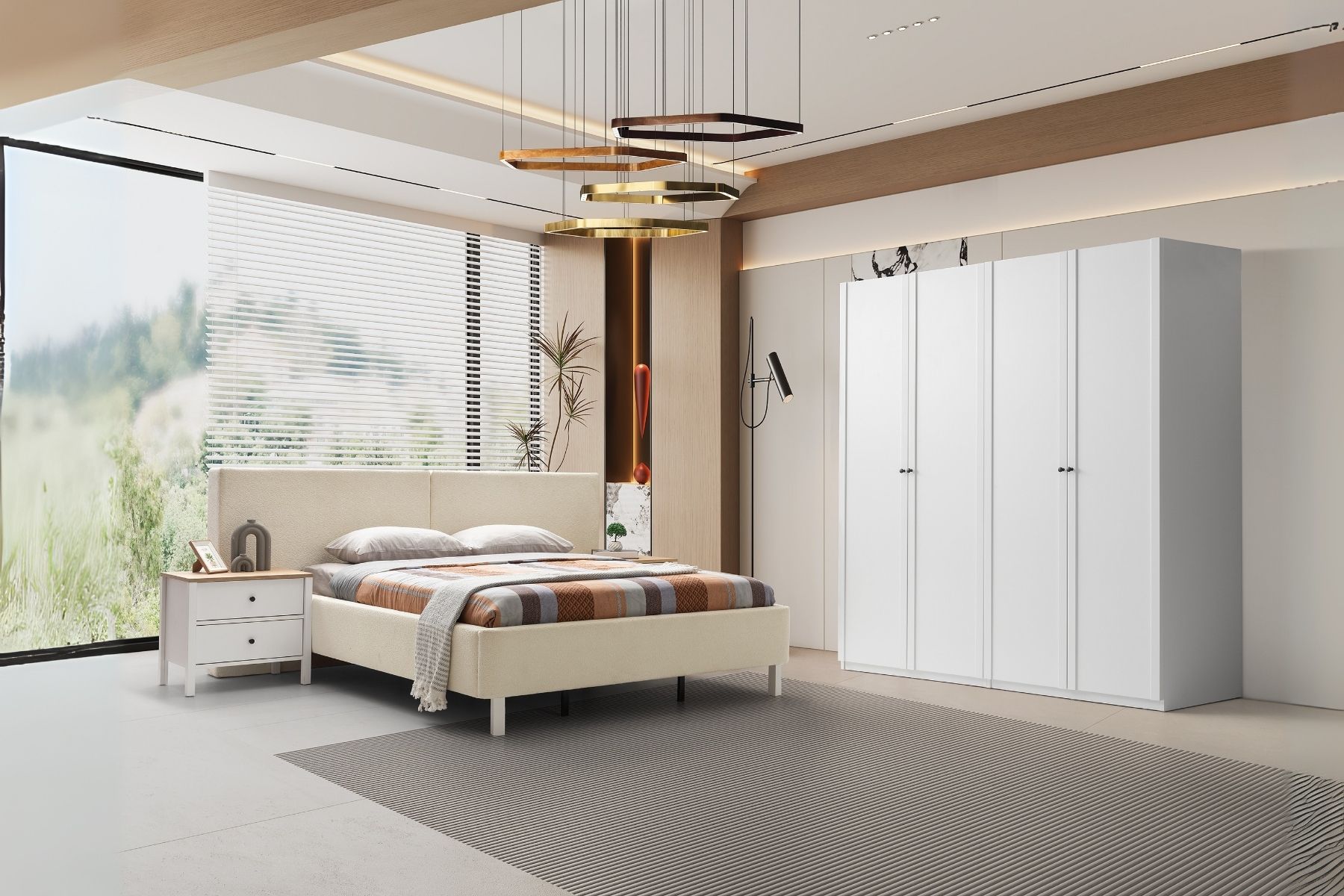 Mona White 4 Kapılı Yatak Odası Takımı Mona White 4 Kapılı Yatak Odası Takımı