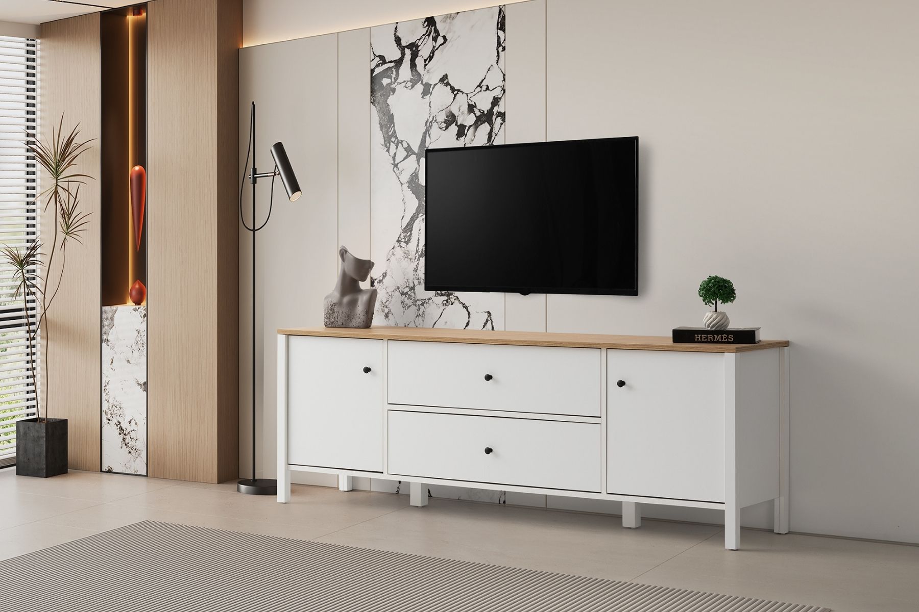 Mona White Tv Sehpası Mona White Tv Sehpası