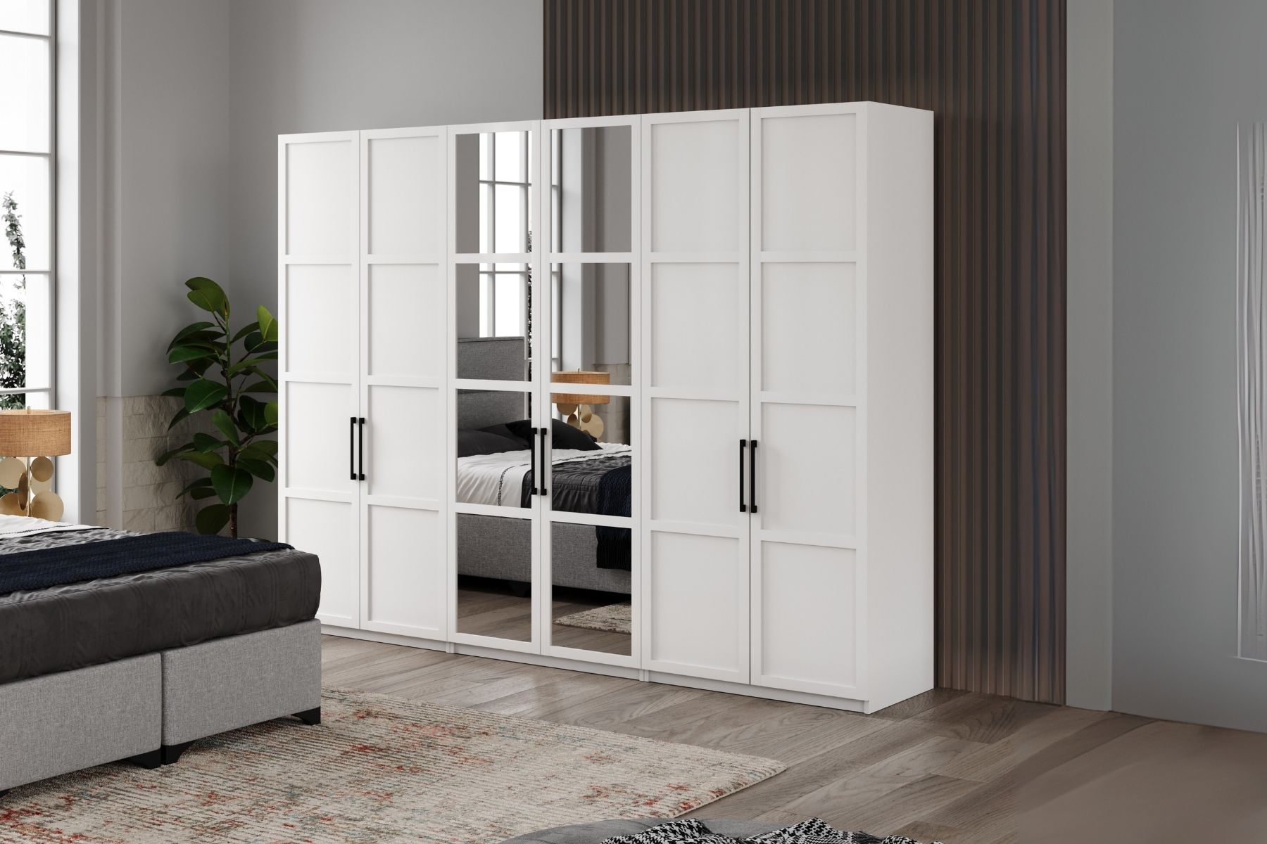Pita White 6 Kapılı Gardırop Pita White 6 Kapılı Gardırop