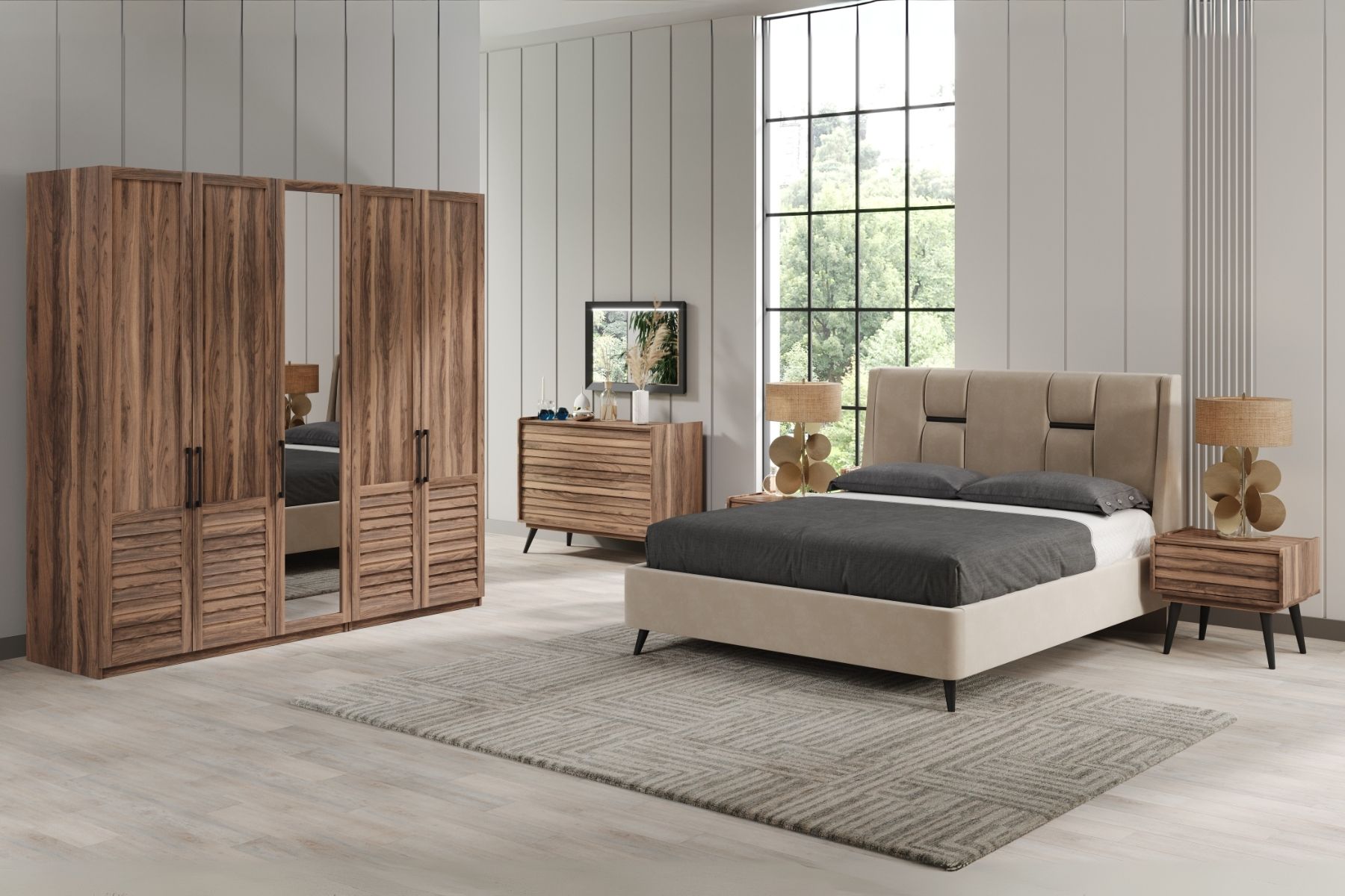Rent Brown Yatak Odası Takımı Rent Brown Yatak Odası Takımı