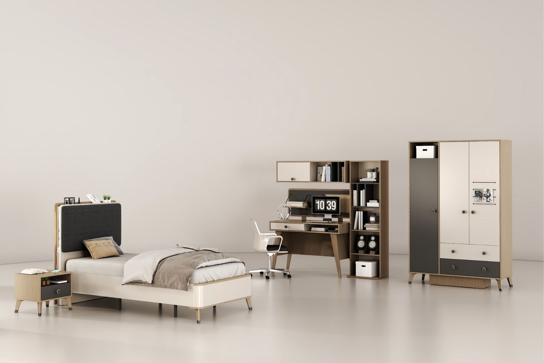 Nest 3 Kapılı Genç Odası Takımı 