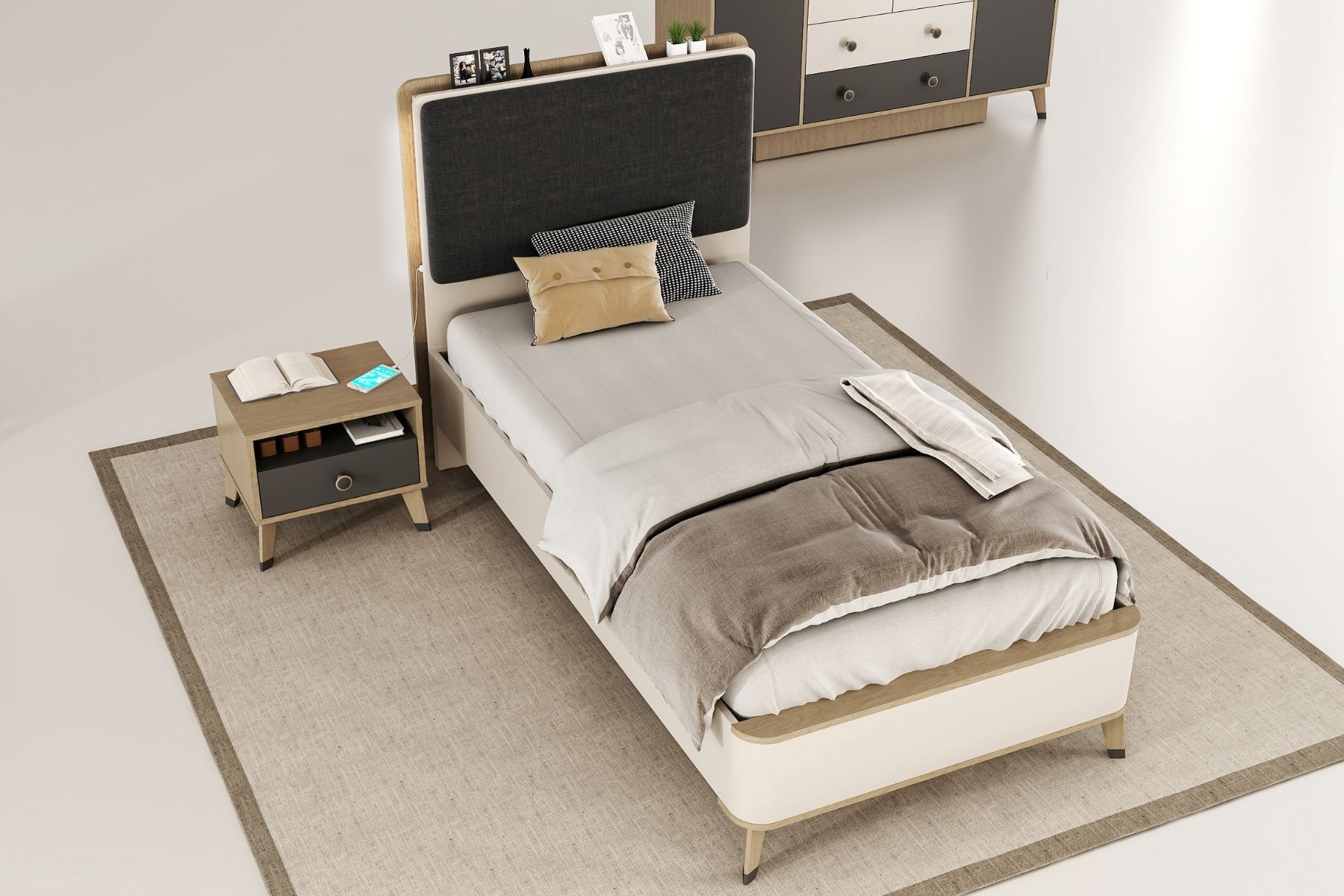 Nest Bazalı Karyola 