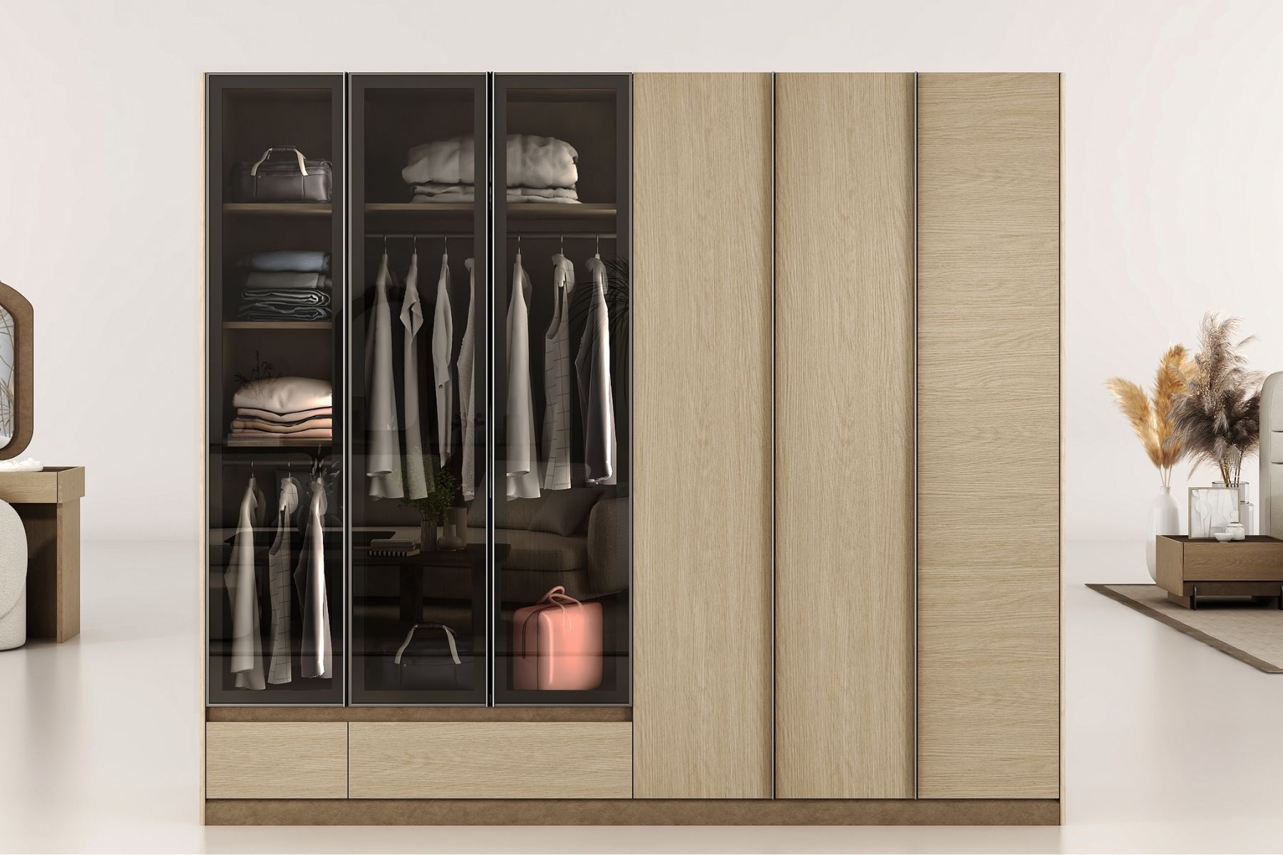 Hanko Reflekte Camlı Yatak Odası Takımı 