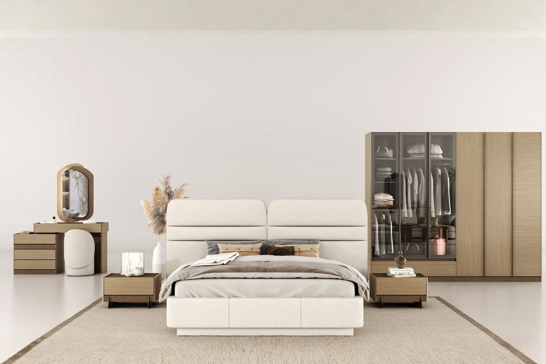 Hanko Reflekte Camlı Yatak Odası Takımı 