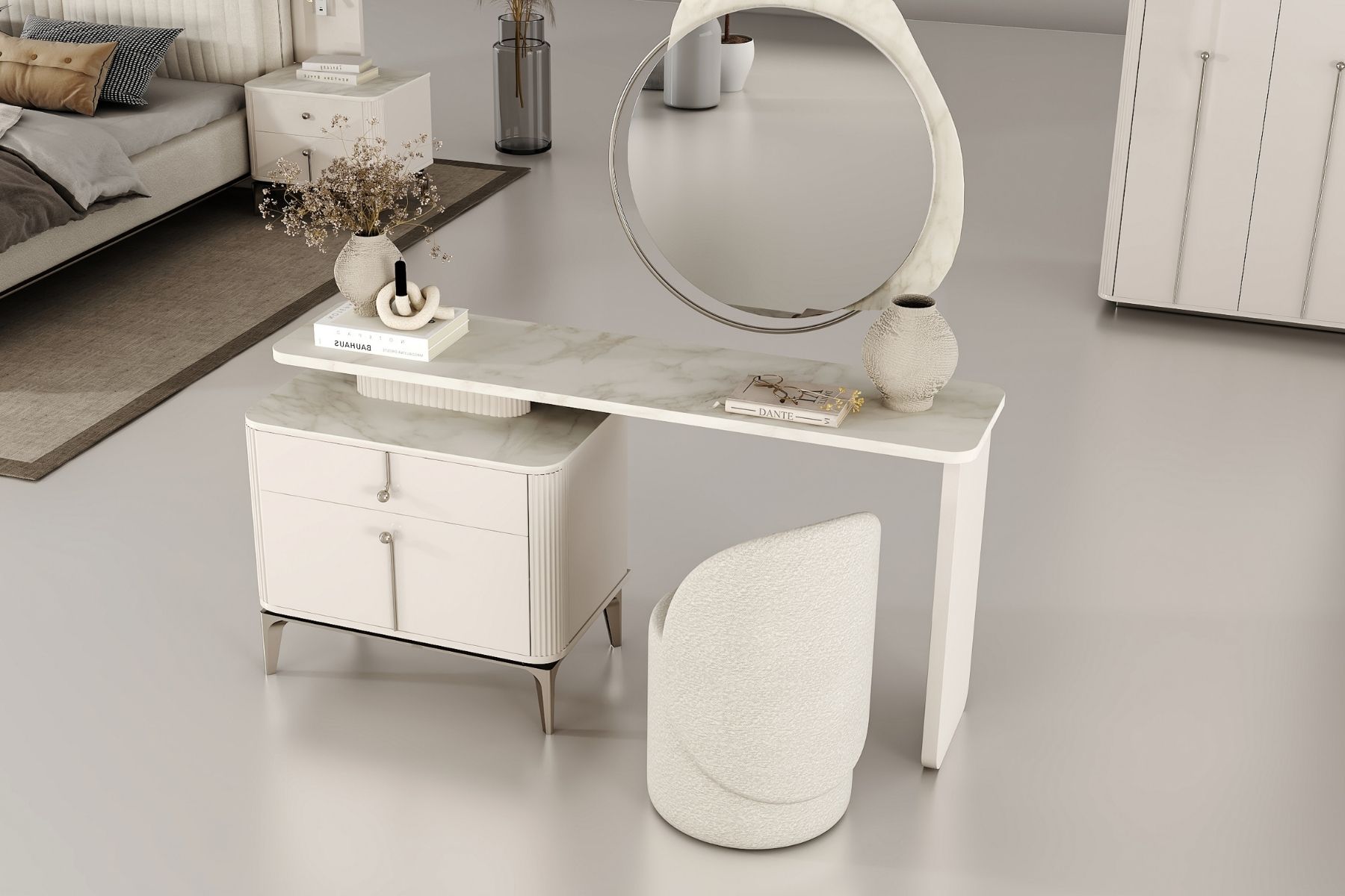 Lexus Reflekte Camlı Yatak Odası Takımı