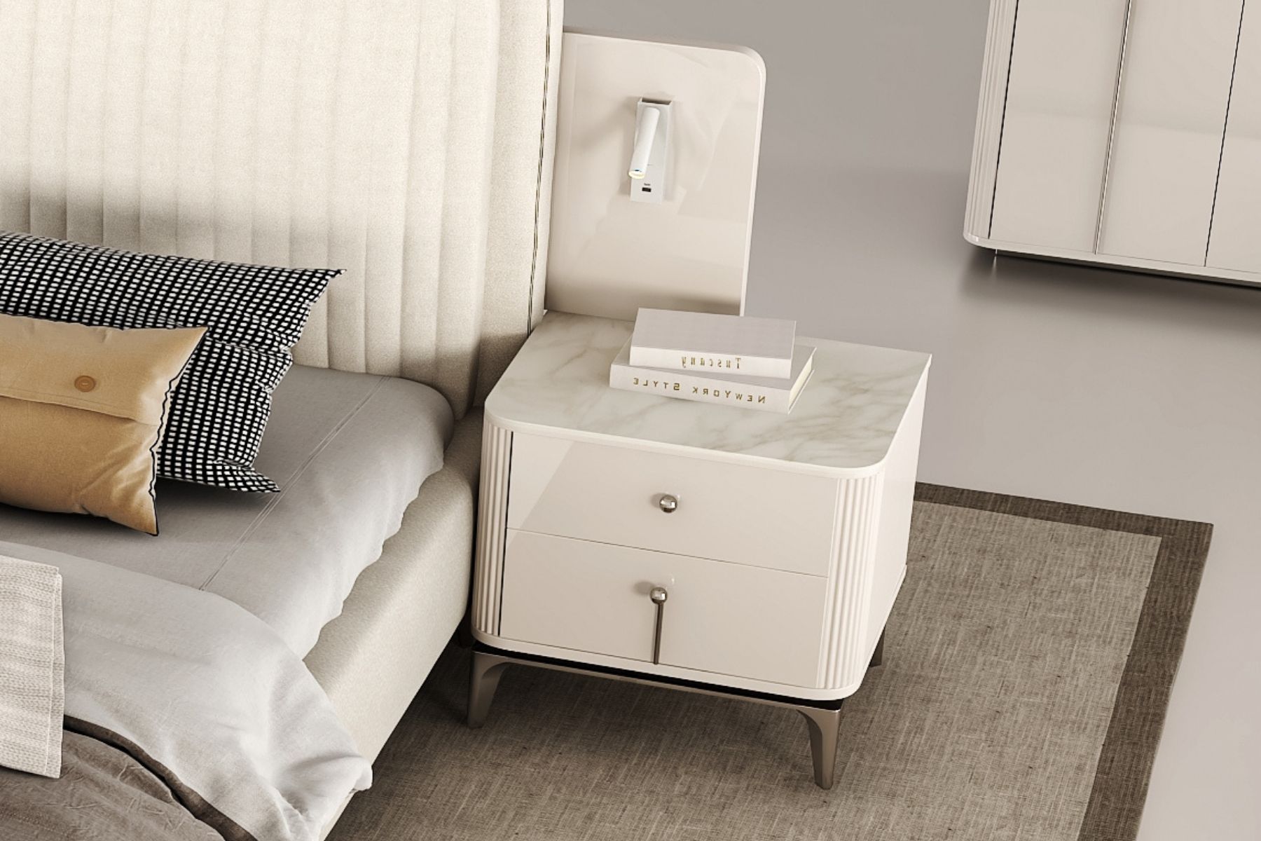 Lexus Çift Çekmeceli Komodin 