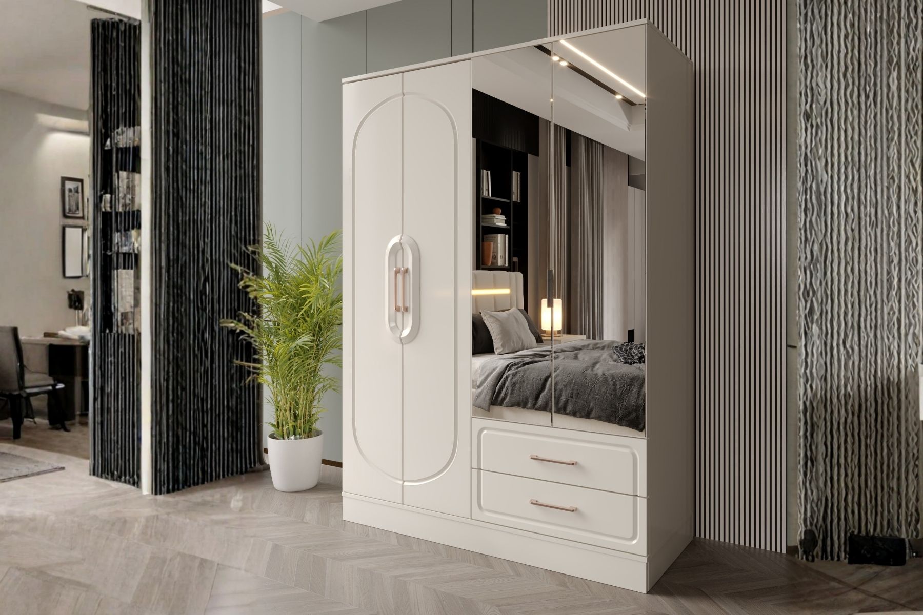 Aynes 4 Kapılı Gardırop
