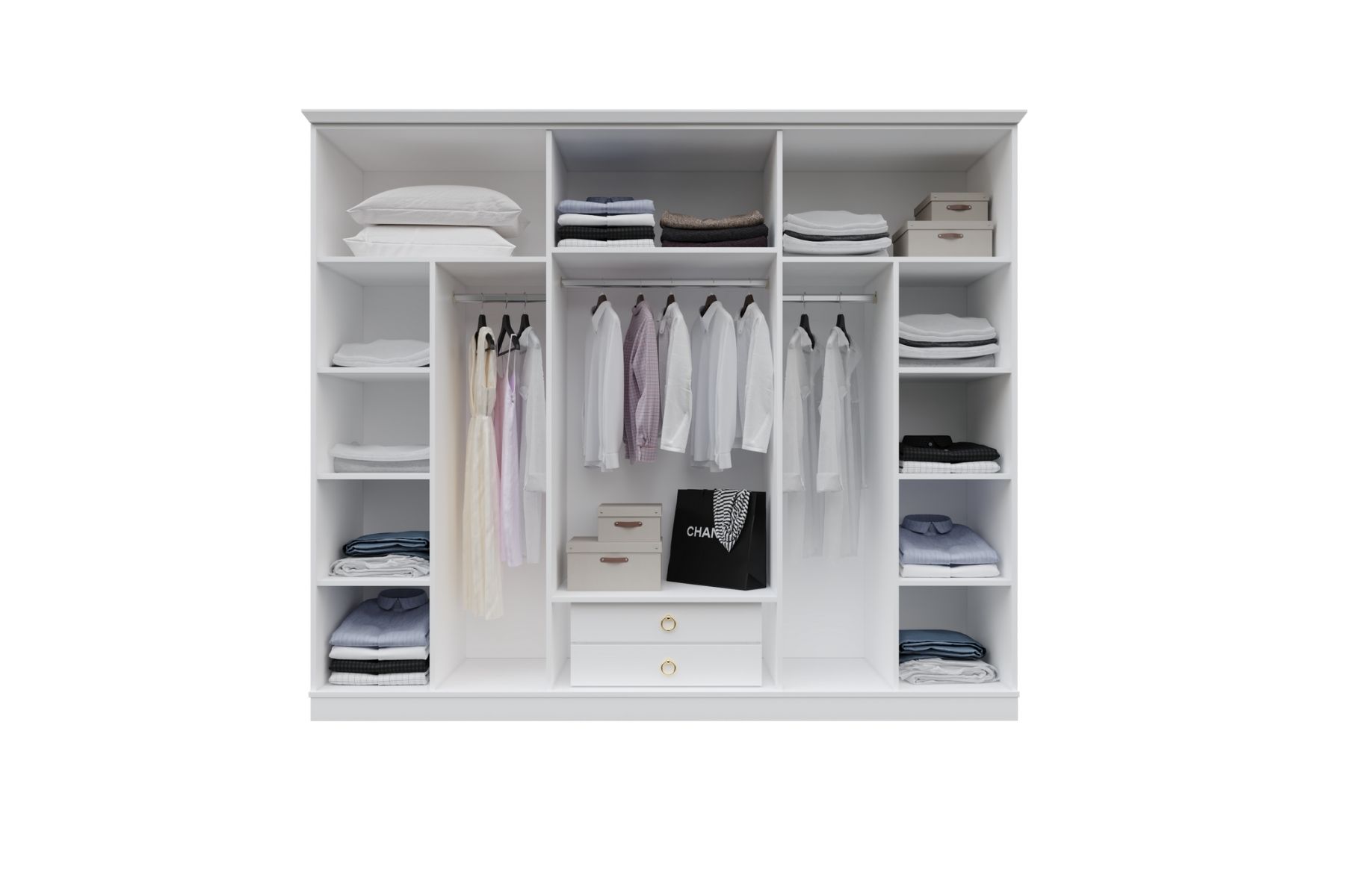 Rias White Reflekte Camlı Gardırop Rias White Reflekte Camlı Gardırop