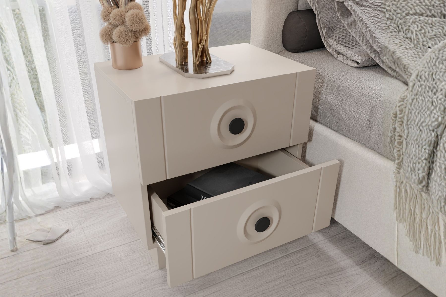 Sone Beige Komodin