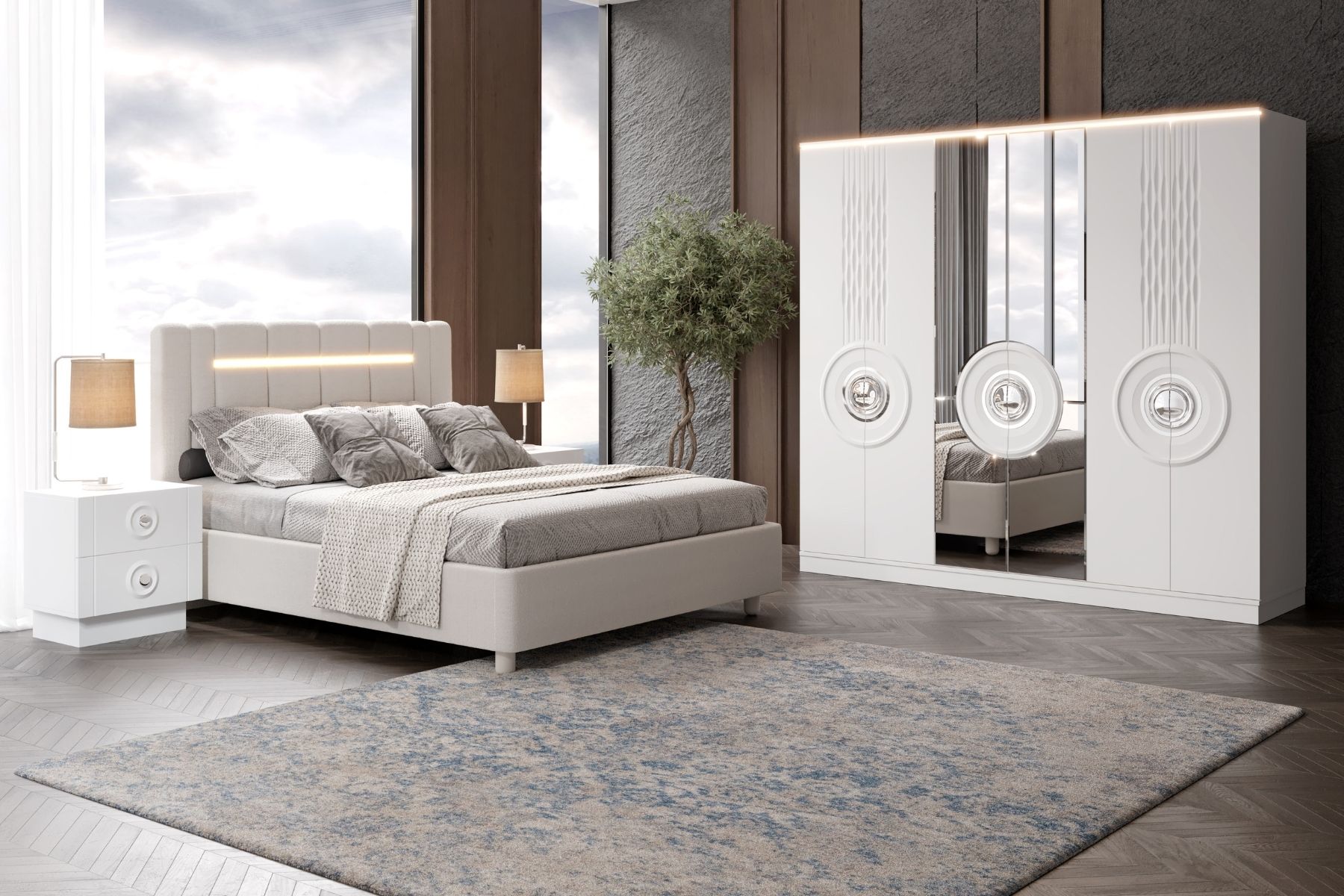 Zeren White Yatak Odası Takımı