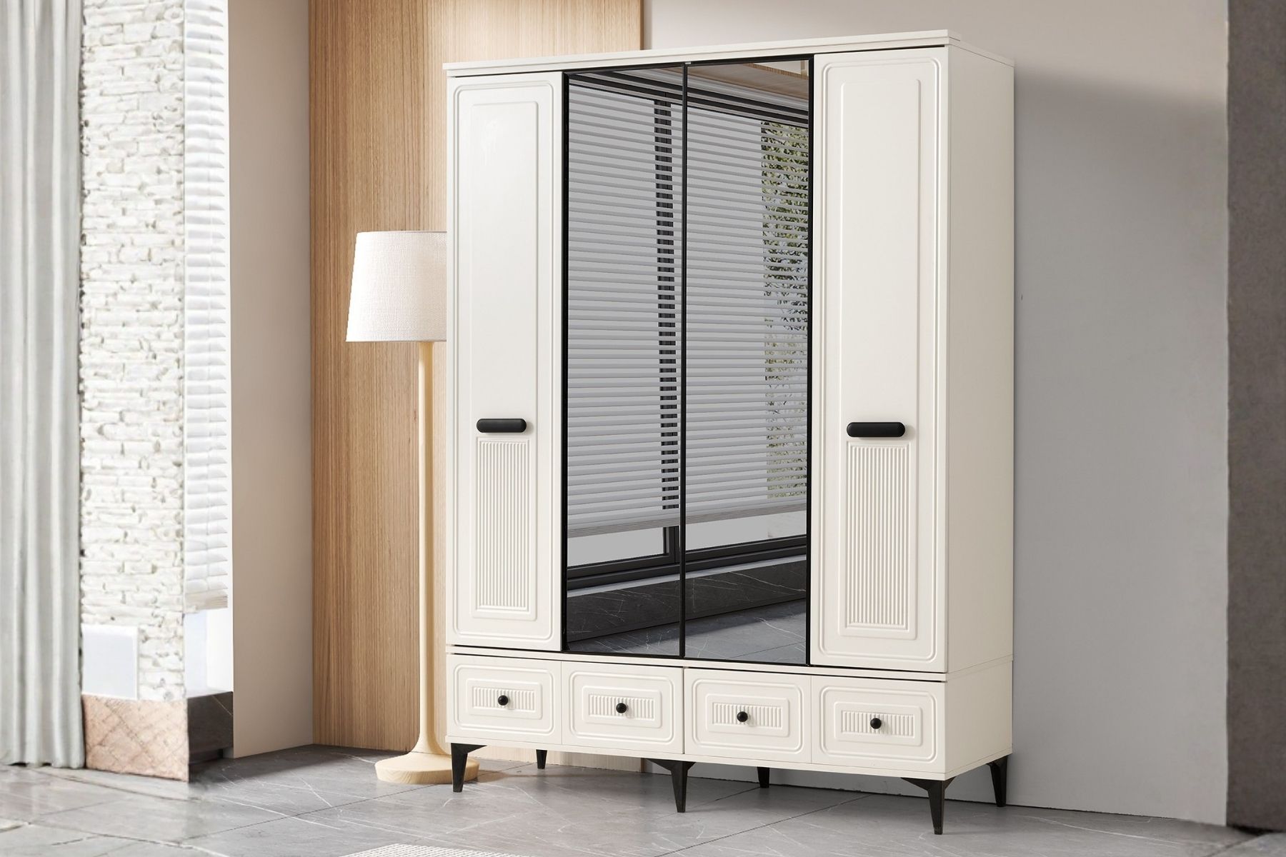 Laska 4 Kapılı Gardırop 