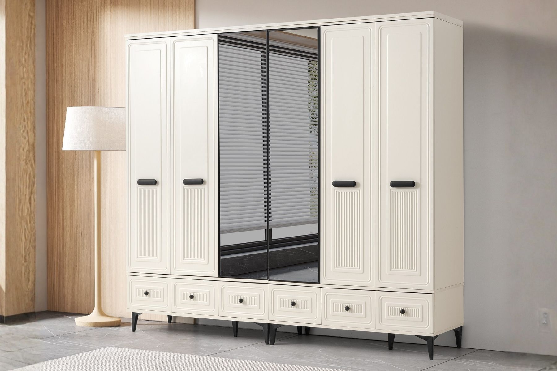 Laska 6 Kapılı Gardırop 