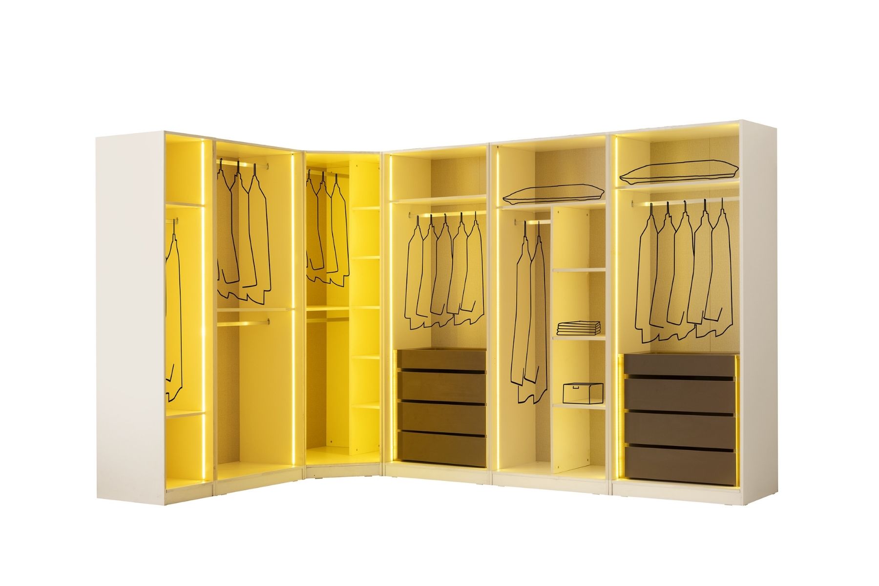 Luvre Köşe Yatak Odası Takımı 