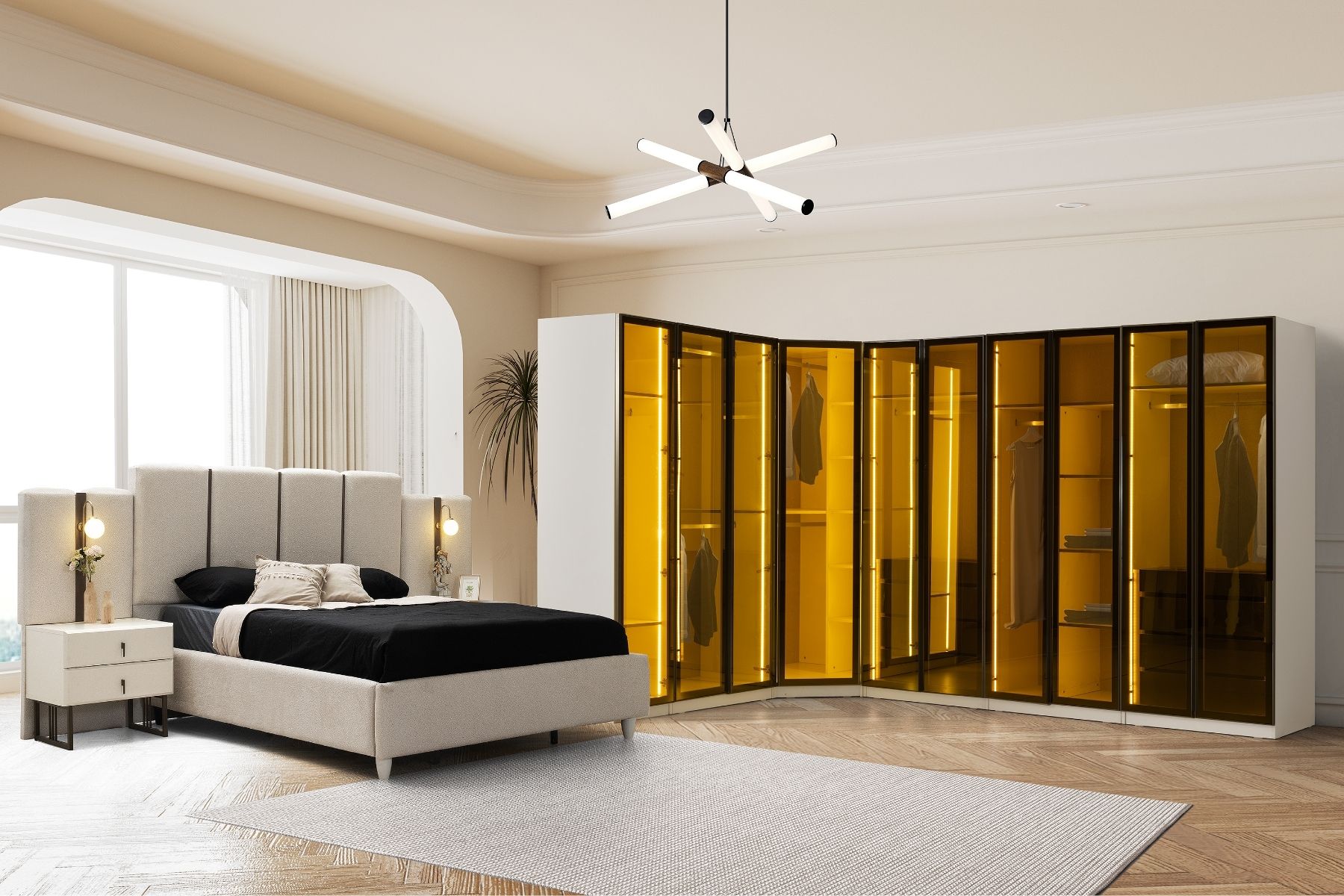 Luvre Köşe Yatak Odası Takımı 