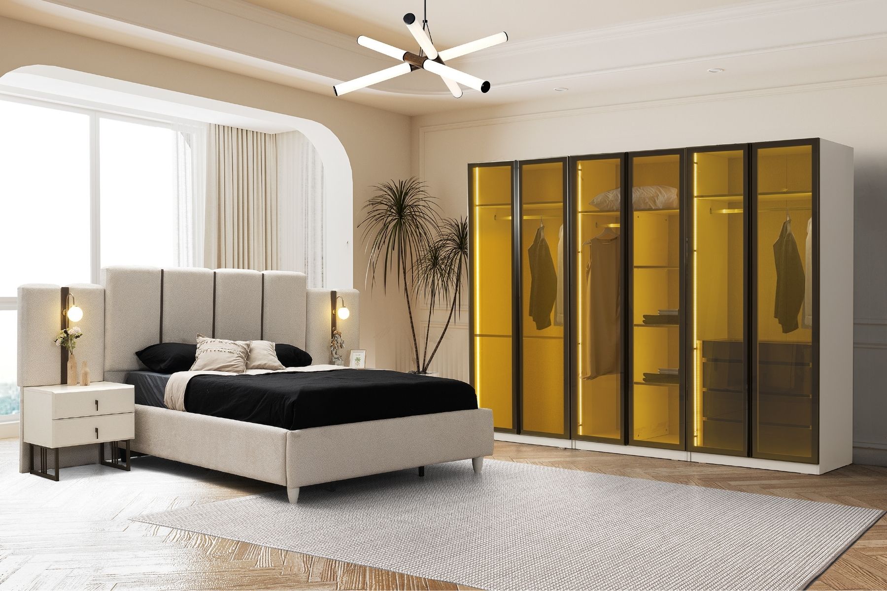 Luvre 6 Kapılı Yatak Odası Takımı 