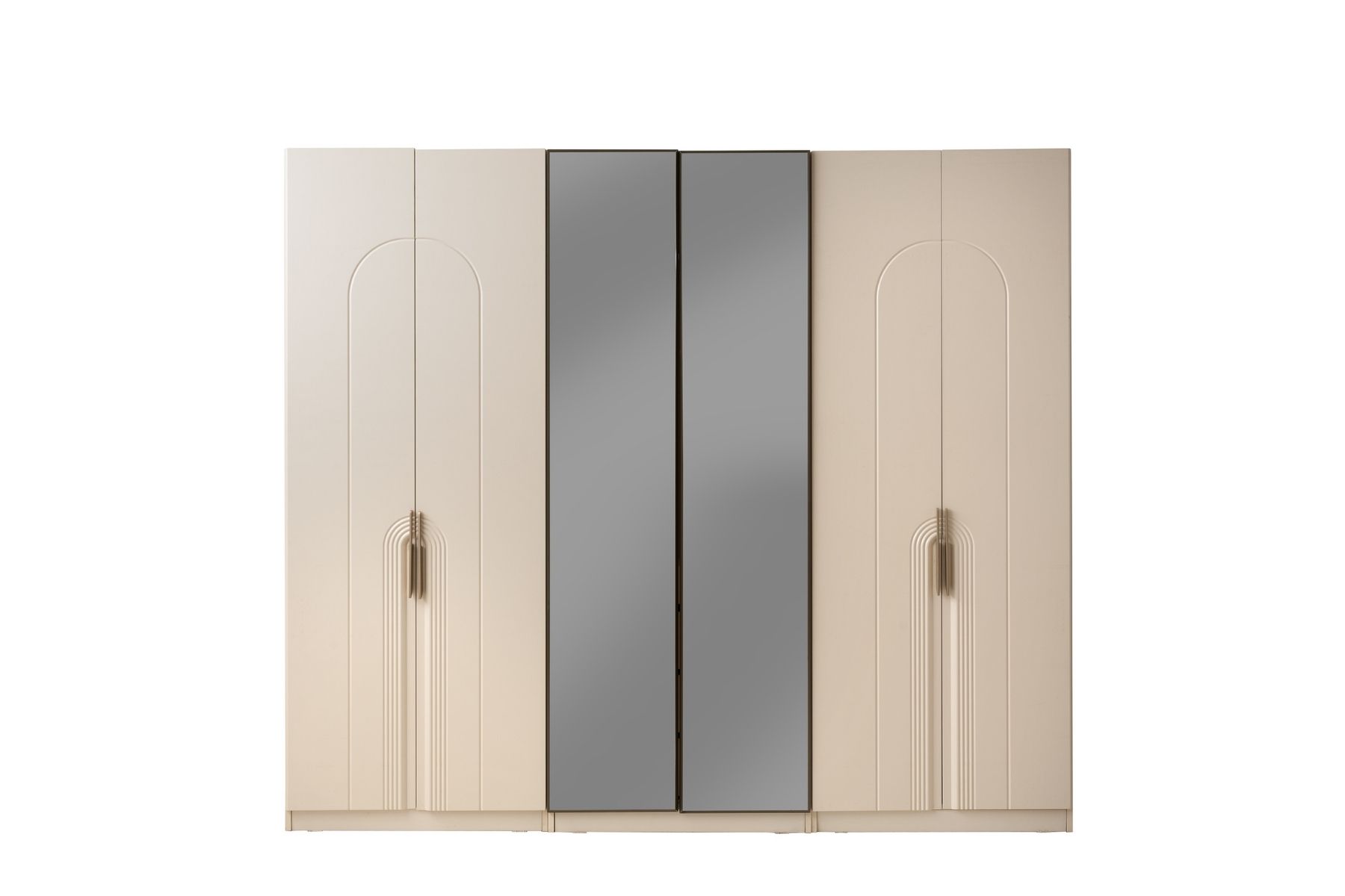 Falun 6 Kapılı Reflekte Camlı Gardırop 