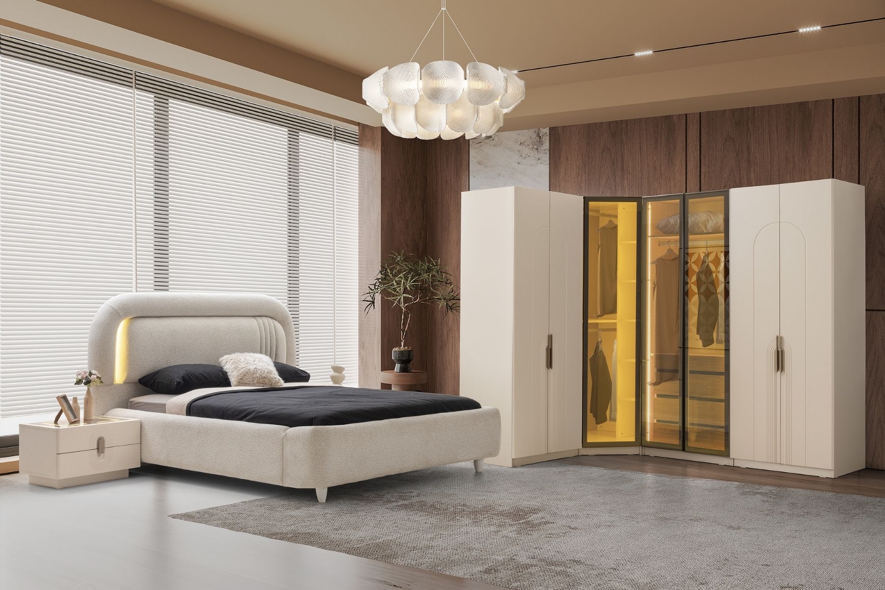 Falun Köşe Yatak Odası Takımı 