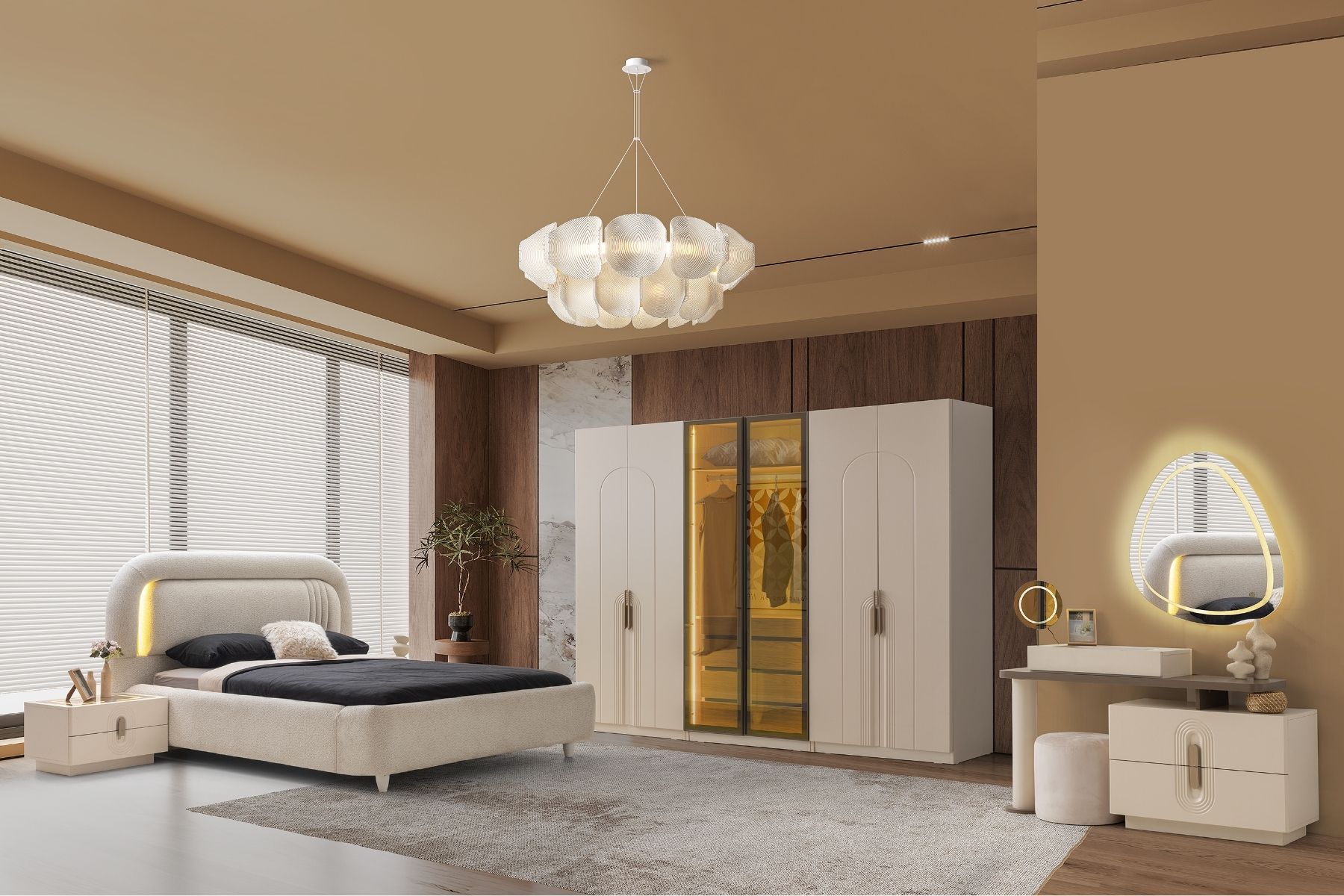 Falun 6 Kapılı Yatak Odası Takımı 