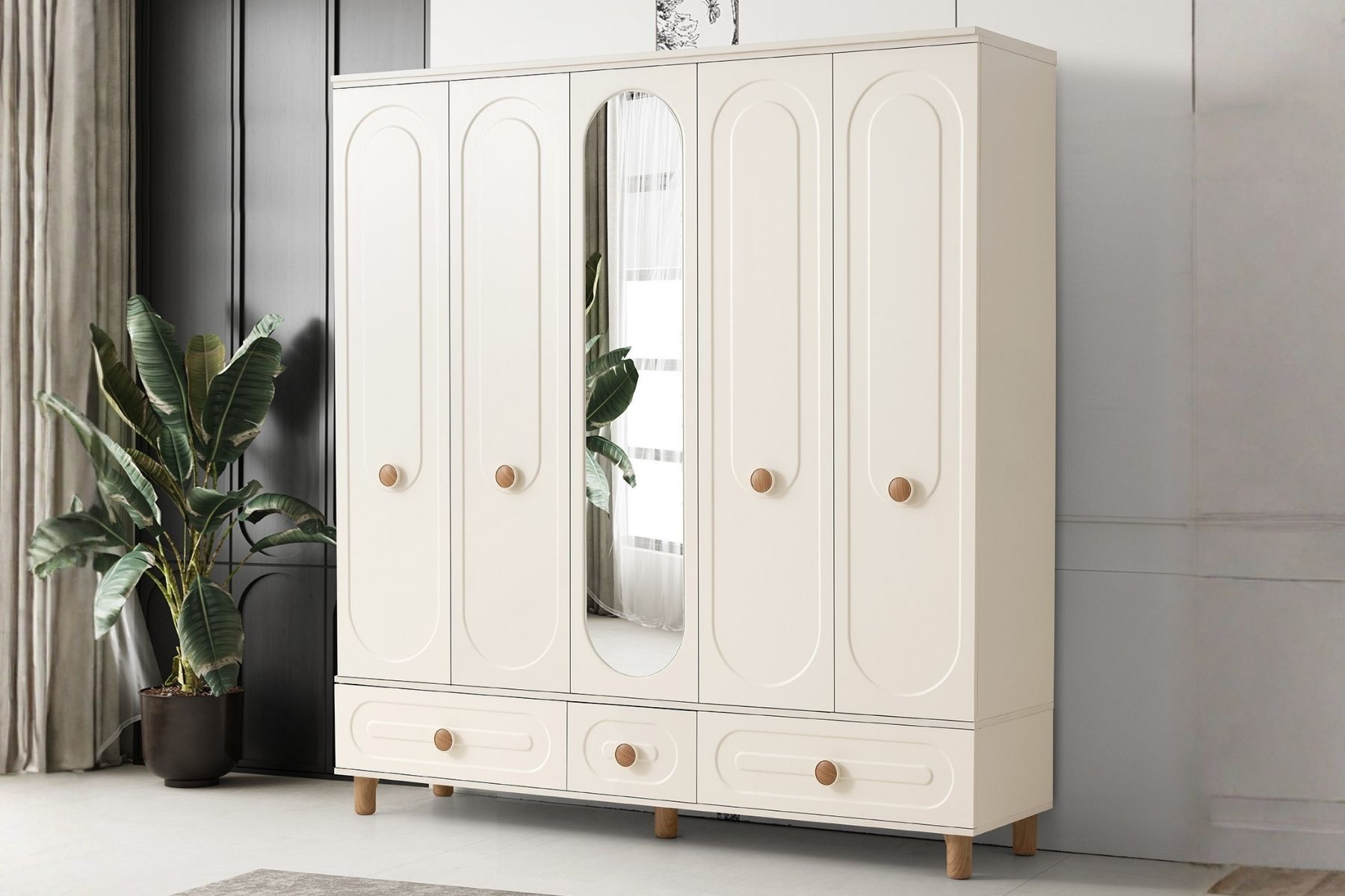 Pars 5 Kapılı Gardırop 