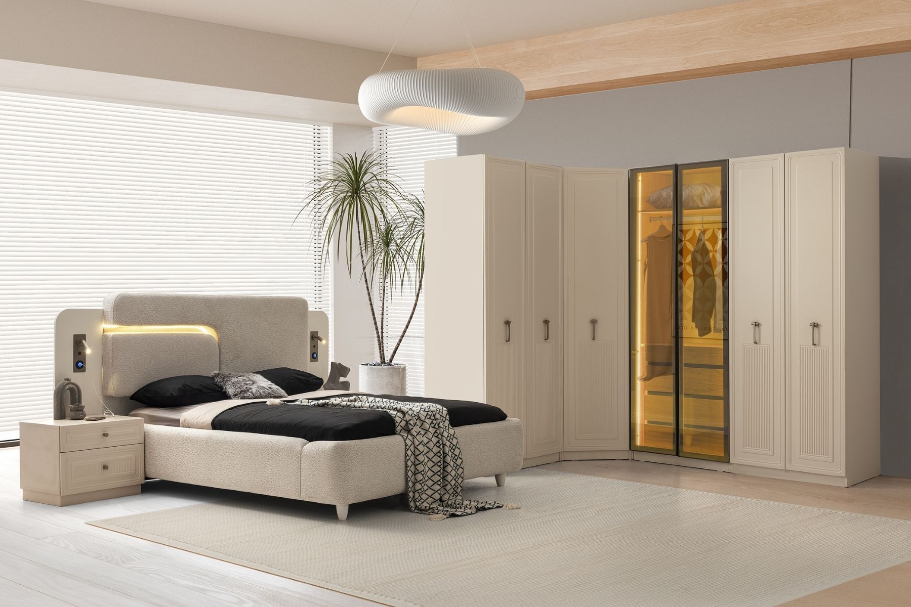 Teresa Köşe Yatak Odası Takımı 