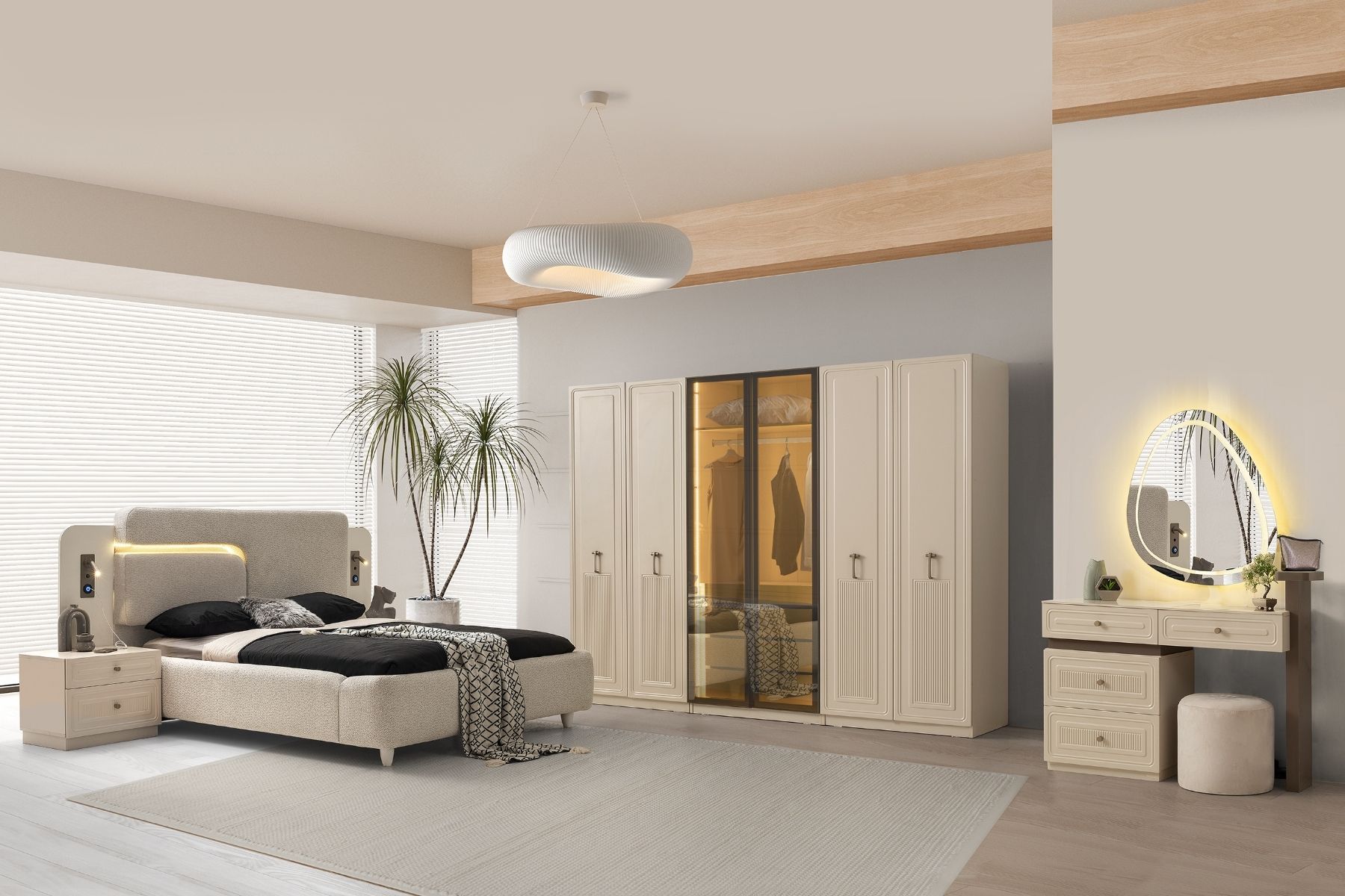 Teresa 6 Kapılı Yatak Odası Takımı