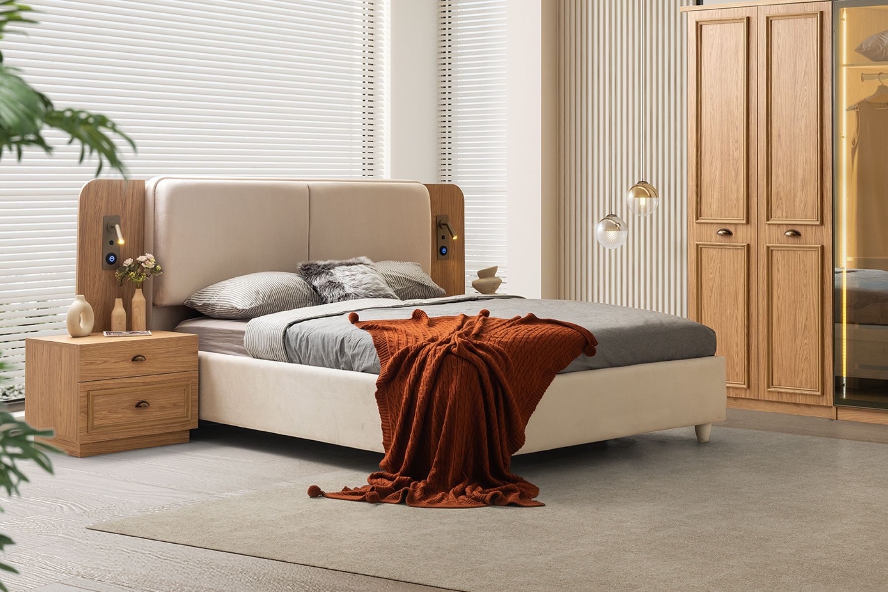 Merlin Bazalı Karyola 